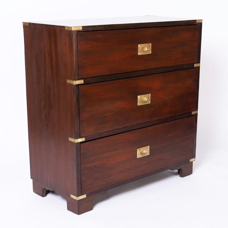 19th Century English Campaign Chest of Drawers In Good Condition In Palm Beach, FL