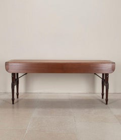 19th Century English Campaign Folding Dining Table