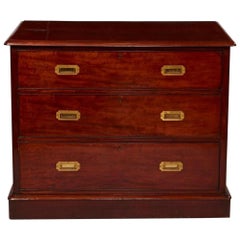 19th Century English Campaign Style Chest
