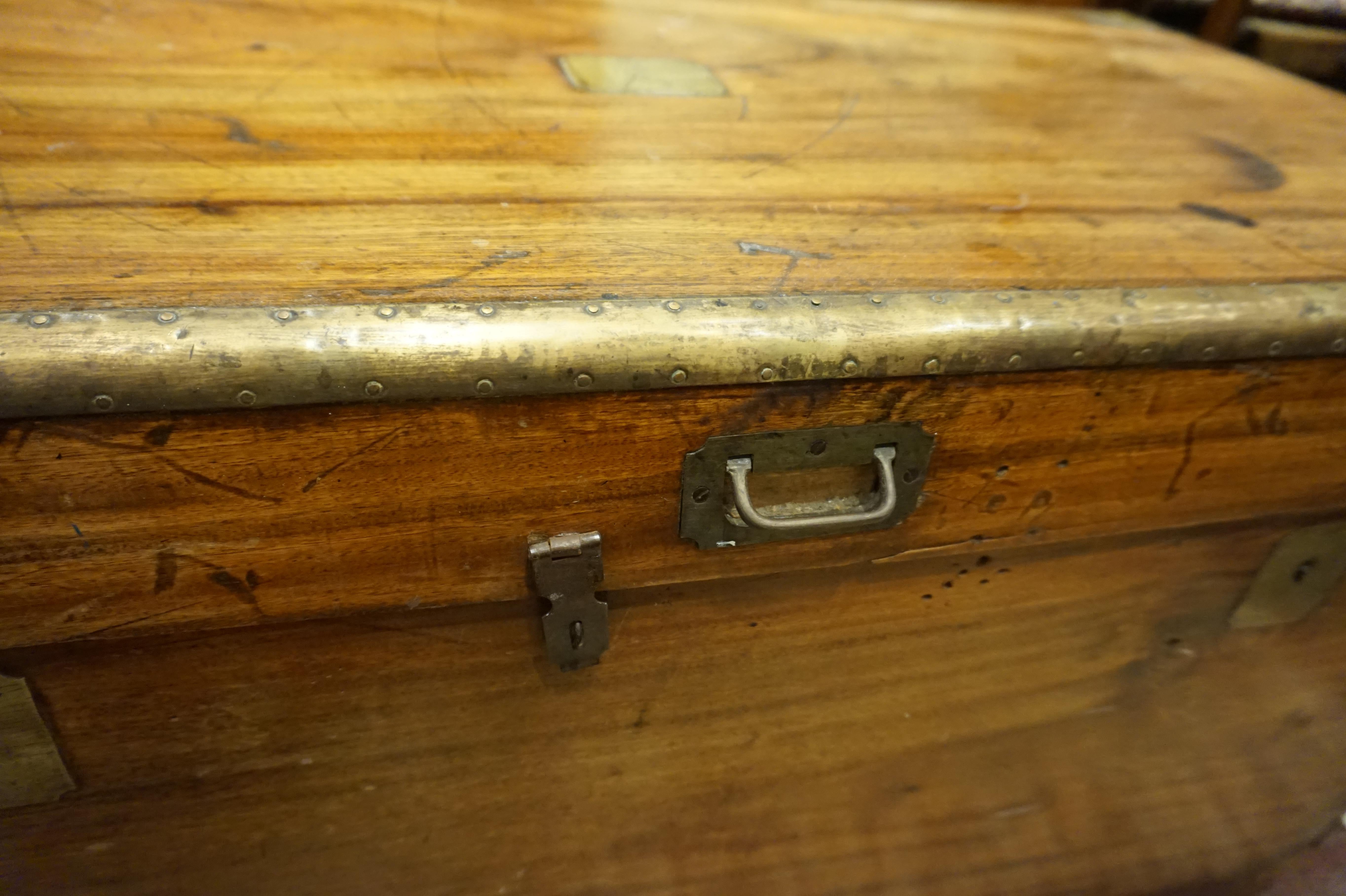 19th Century English Camphor Campaign Chest 8