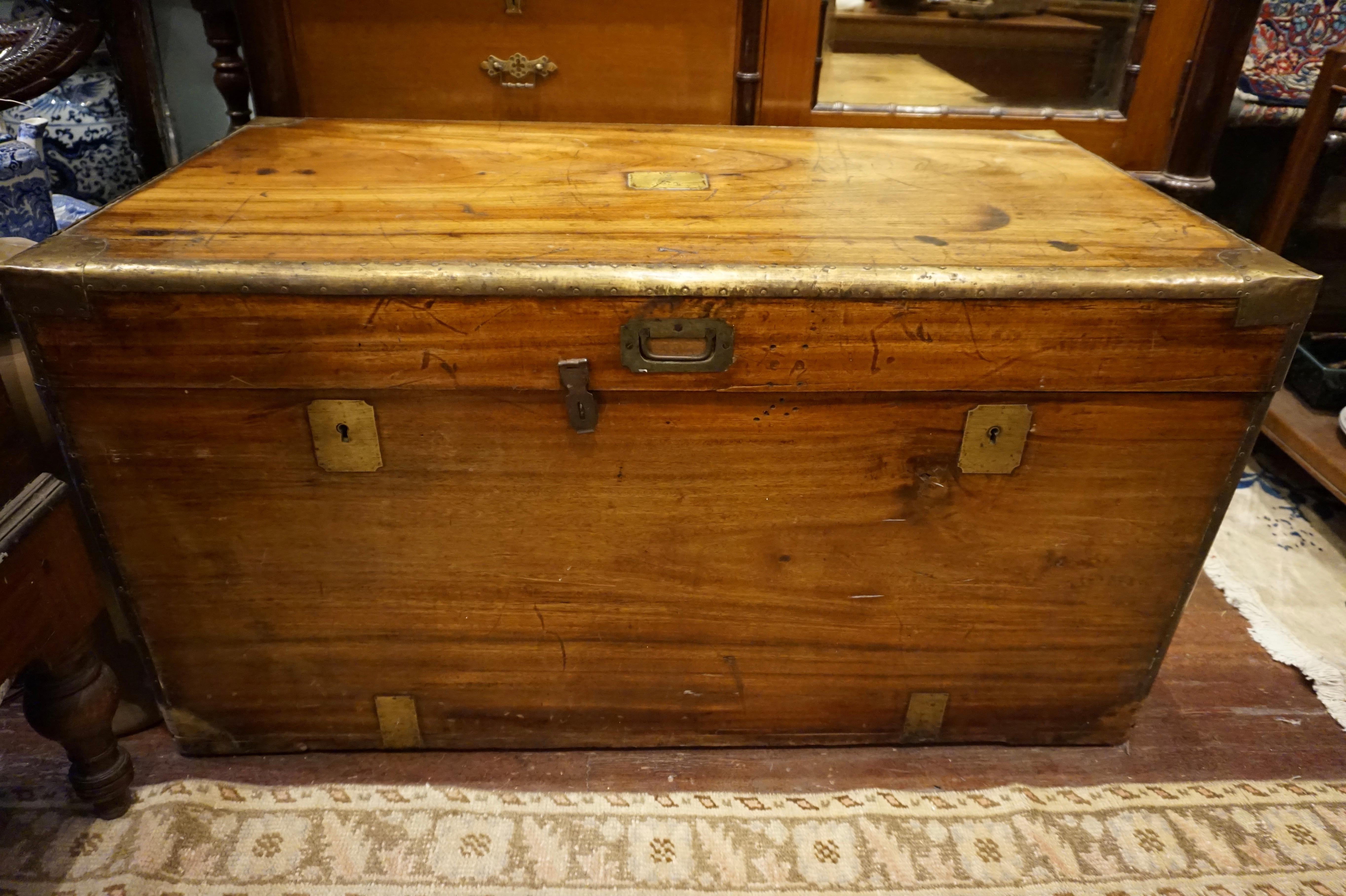 19th Century English Camphor Campaign Chest 4