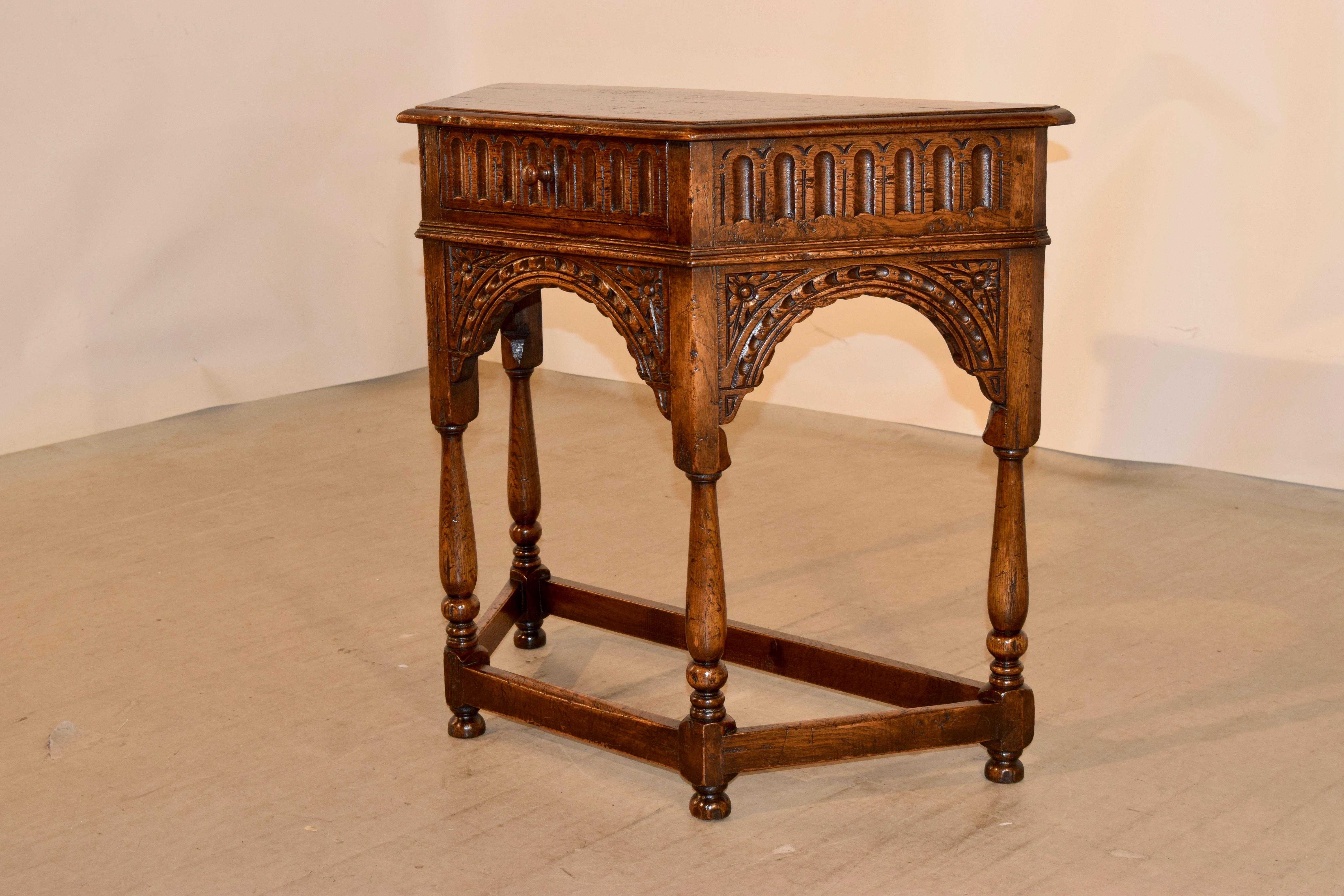 19th Century English Canted Table 1