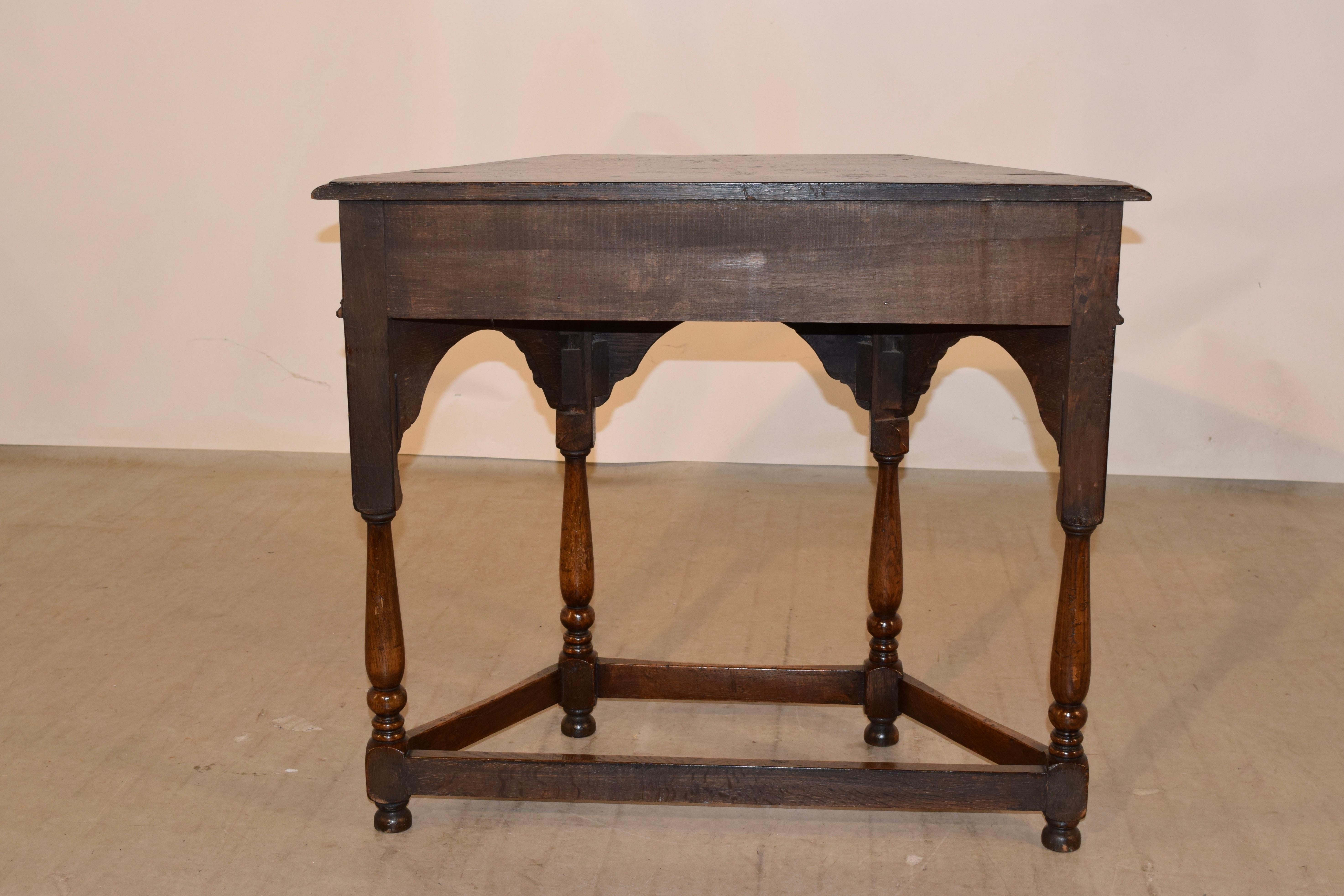 19th Century English Canted Table 2