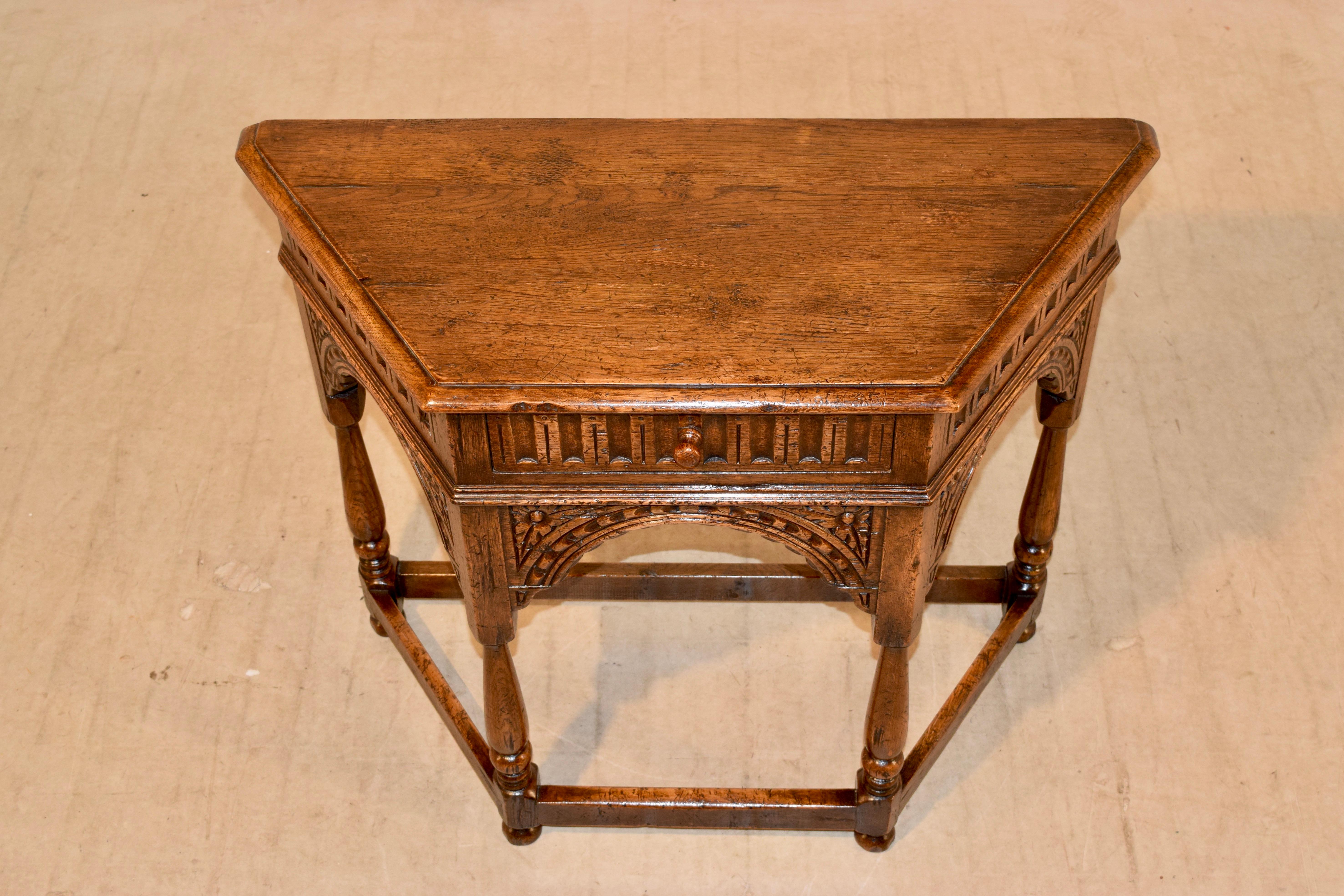 19th Century English Canted Table 3