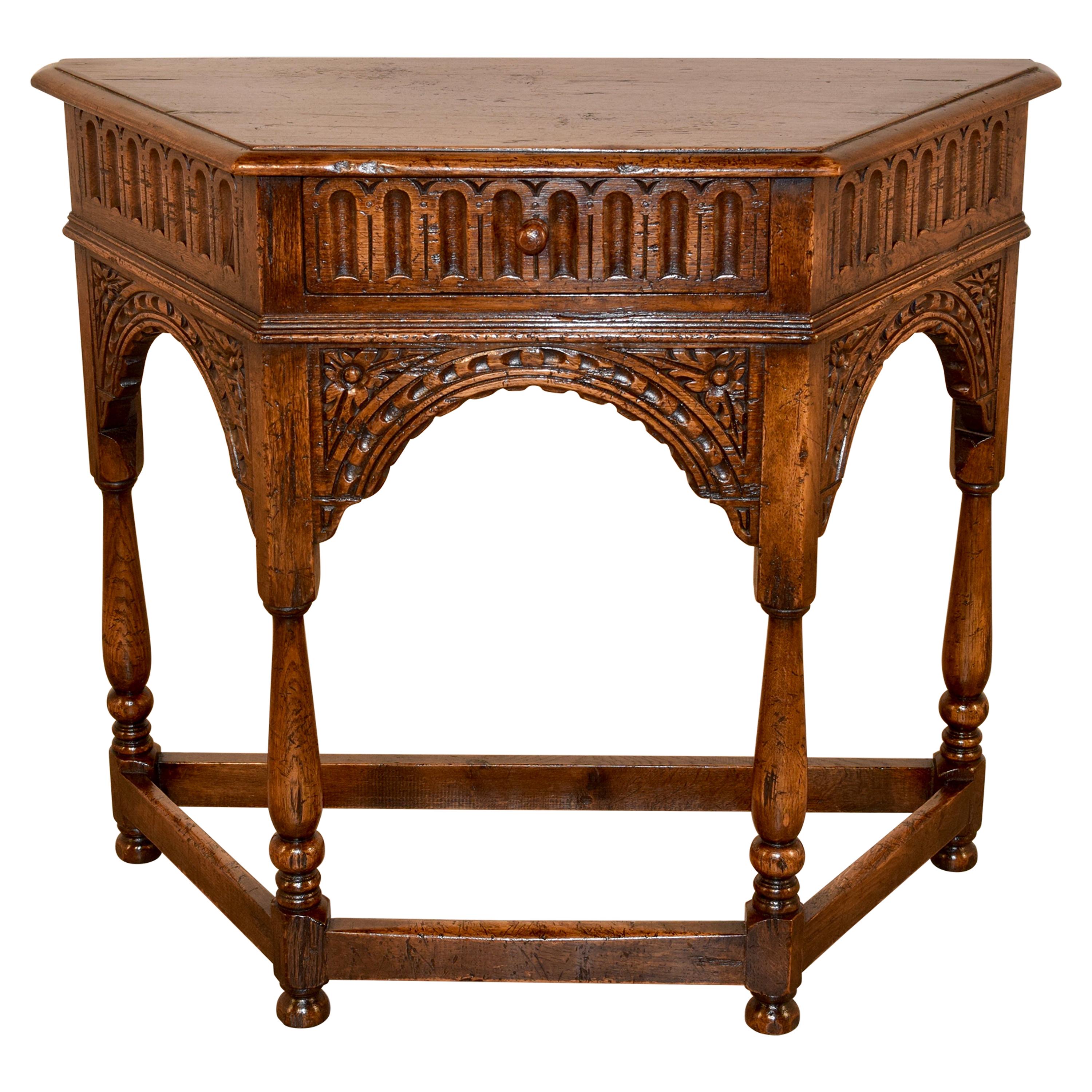 19th Century English Canted Table