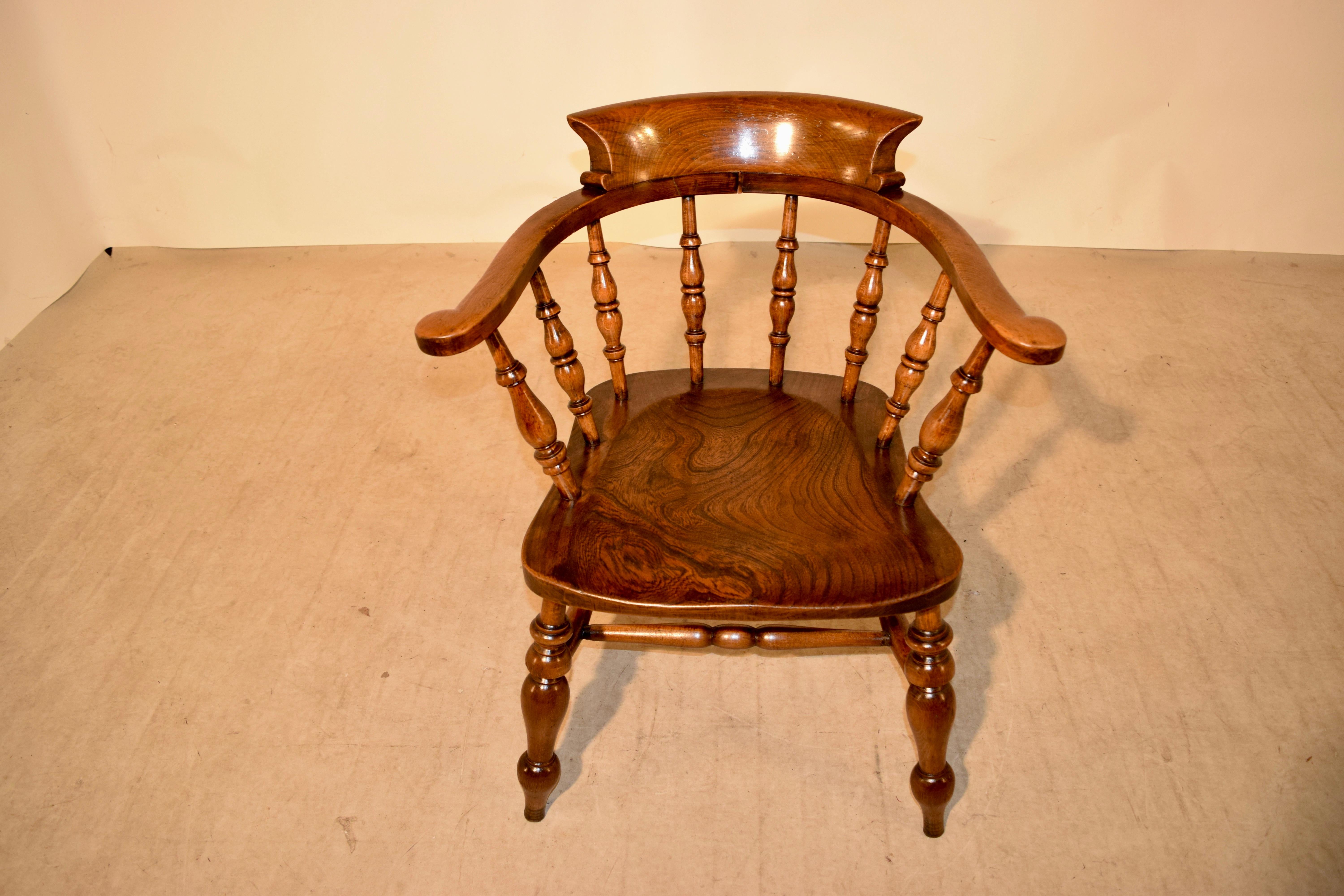 19th Century English Captain's Chair 1
