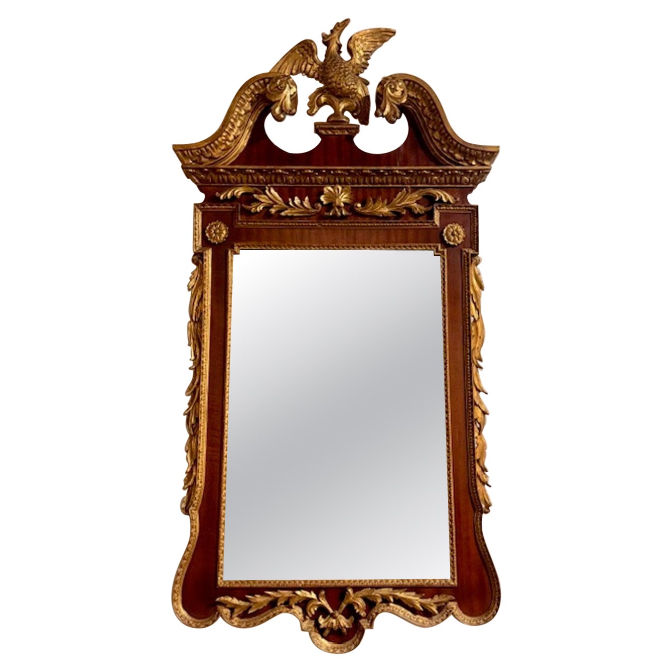19th Century English Carved and Giltwood Mirror