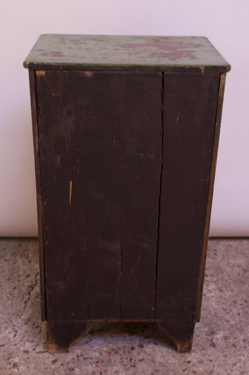 19th Century English Carved and Painted Green Pantry Cabinet / Jelly Cupboard 15
