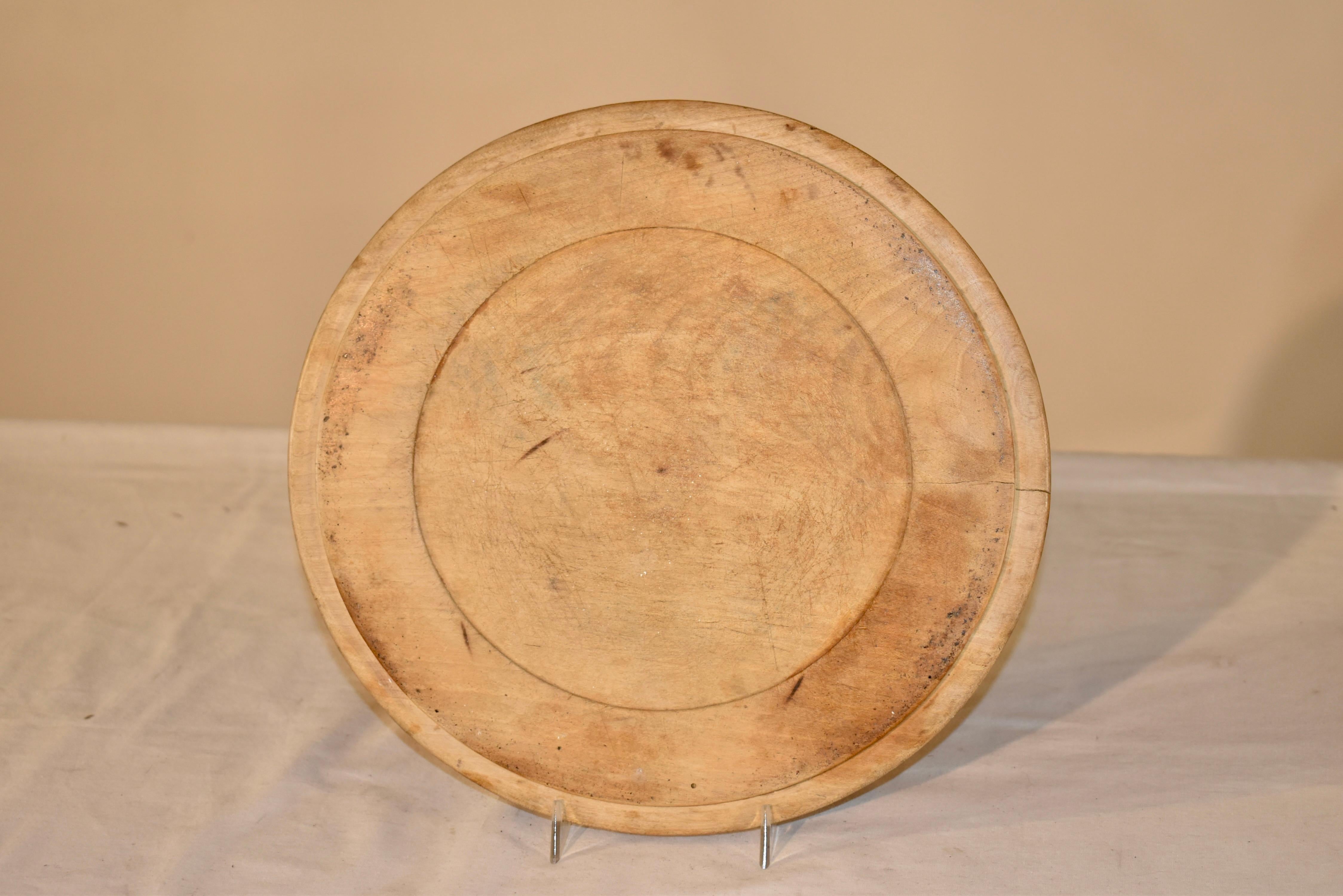 19th Century English Carved Bread Board 1