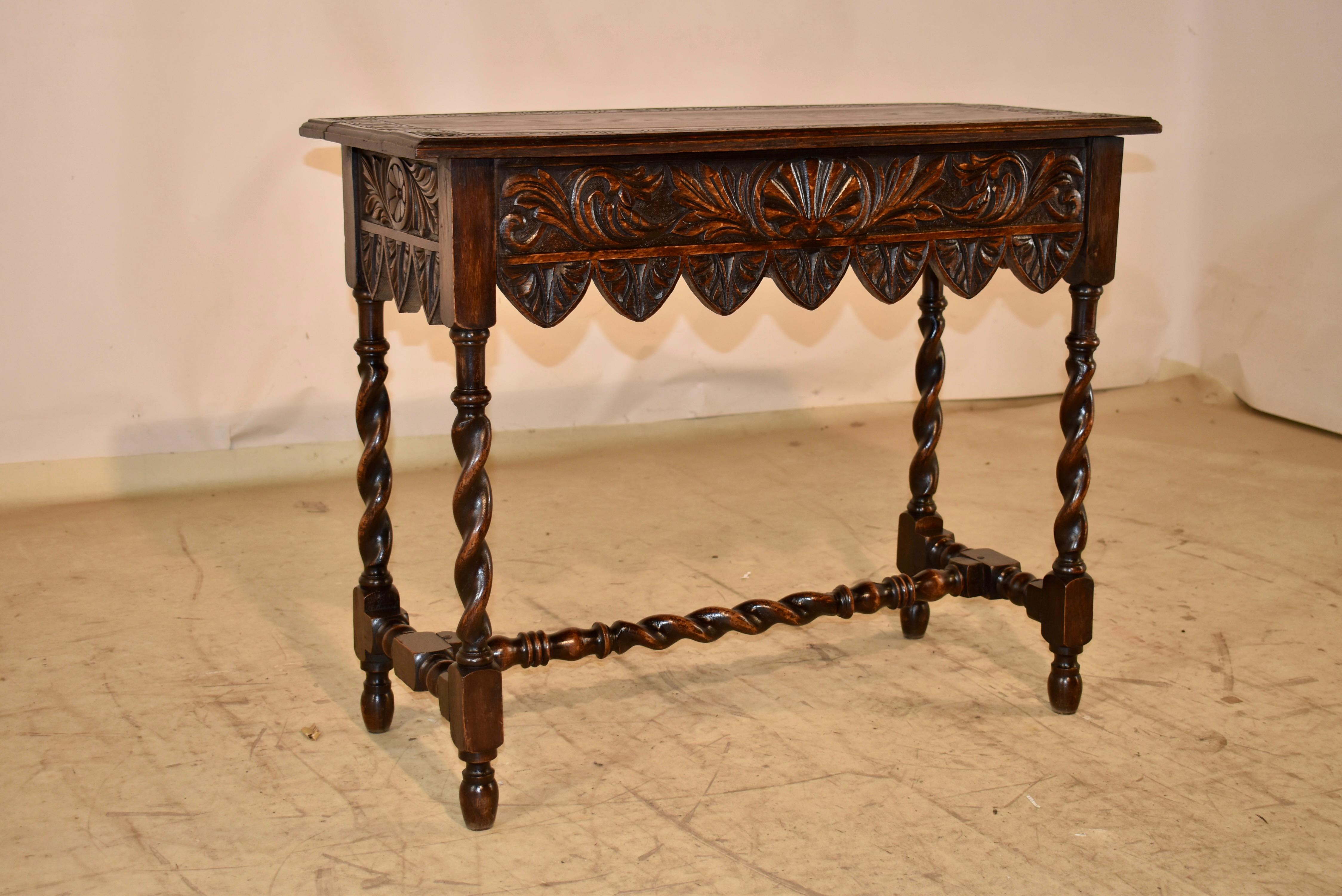19th Century English Carved Console Table in vendita 2
