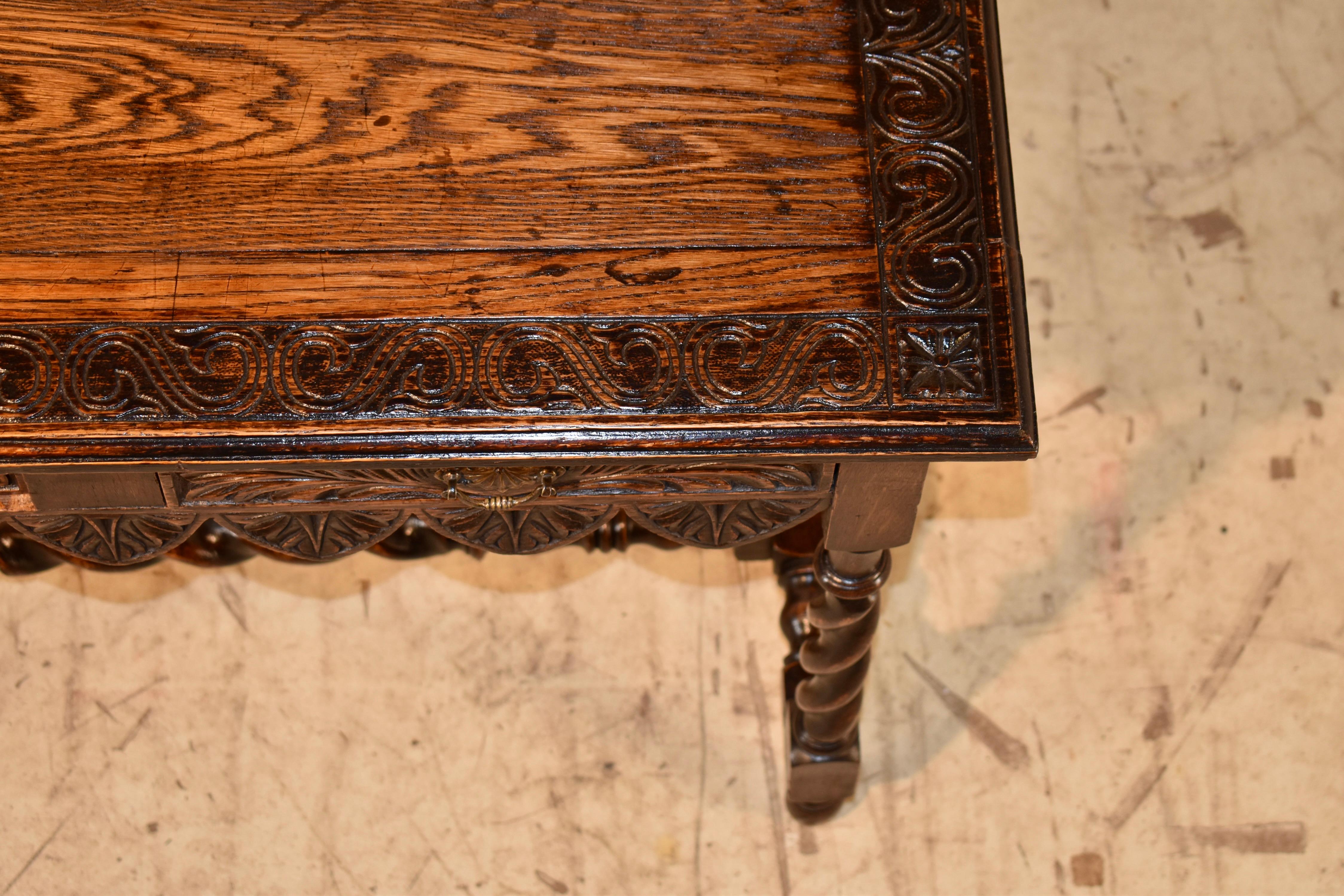 19th Century English Carved Console Table in vendita 1