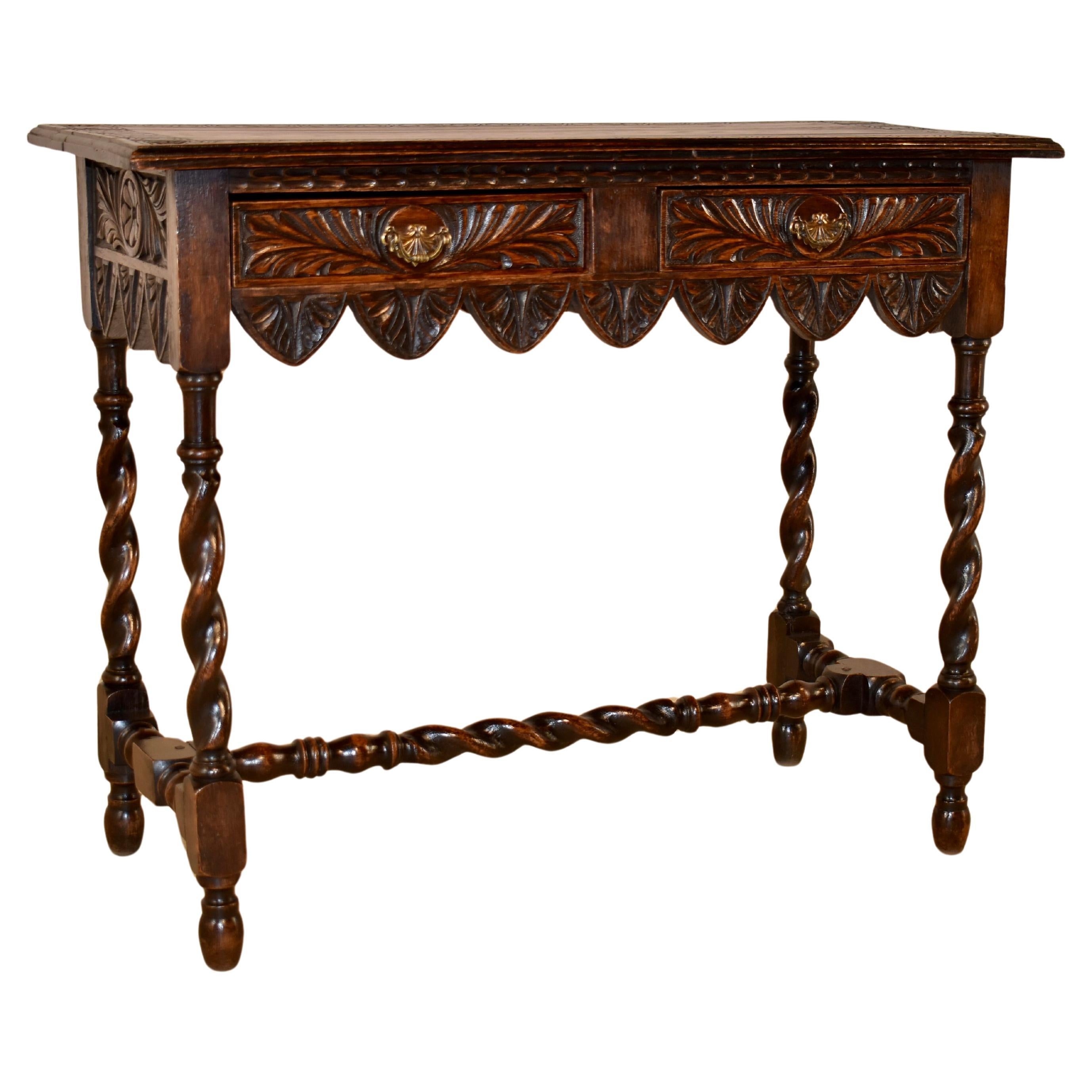19th Century English Carved Console Table