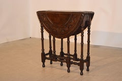 19. Jahrhundert Englisch geschnitzt Gateleg Tisch