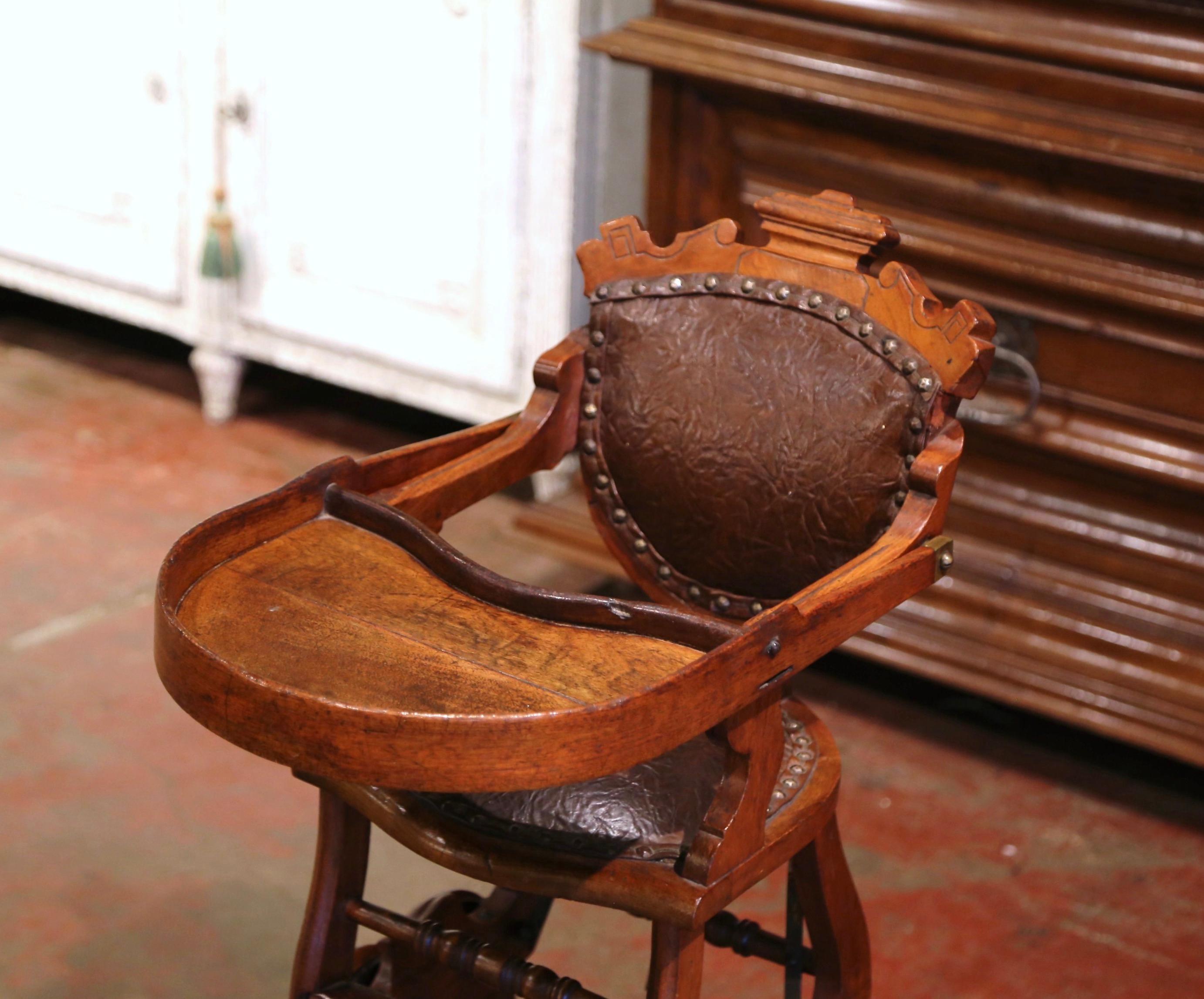 antique high chair rocker