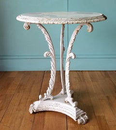 19th century English cast iron garden table