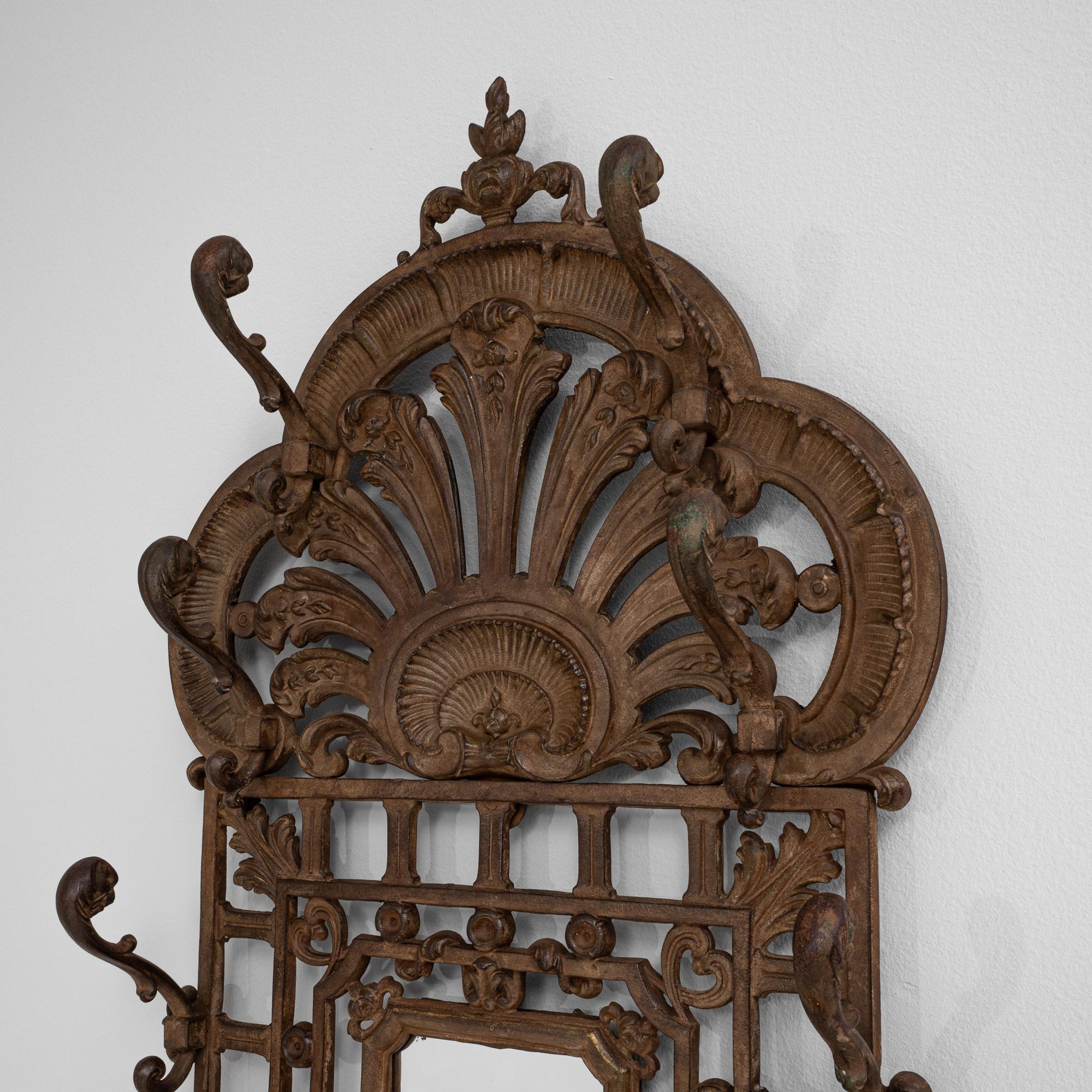19th Century English Cast Iron Hall Stand For Sale 5