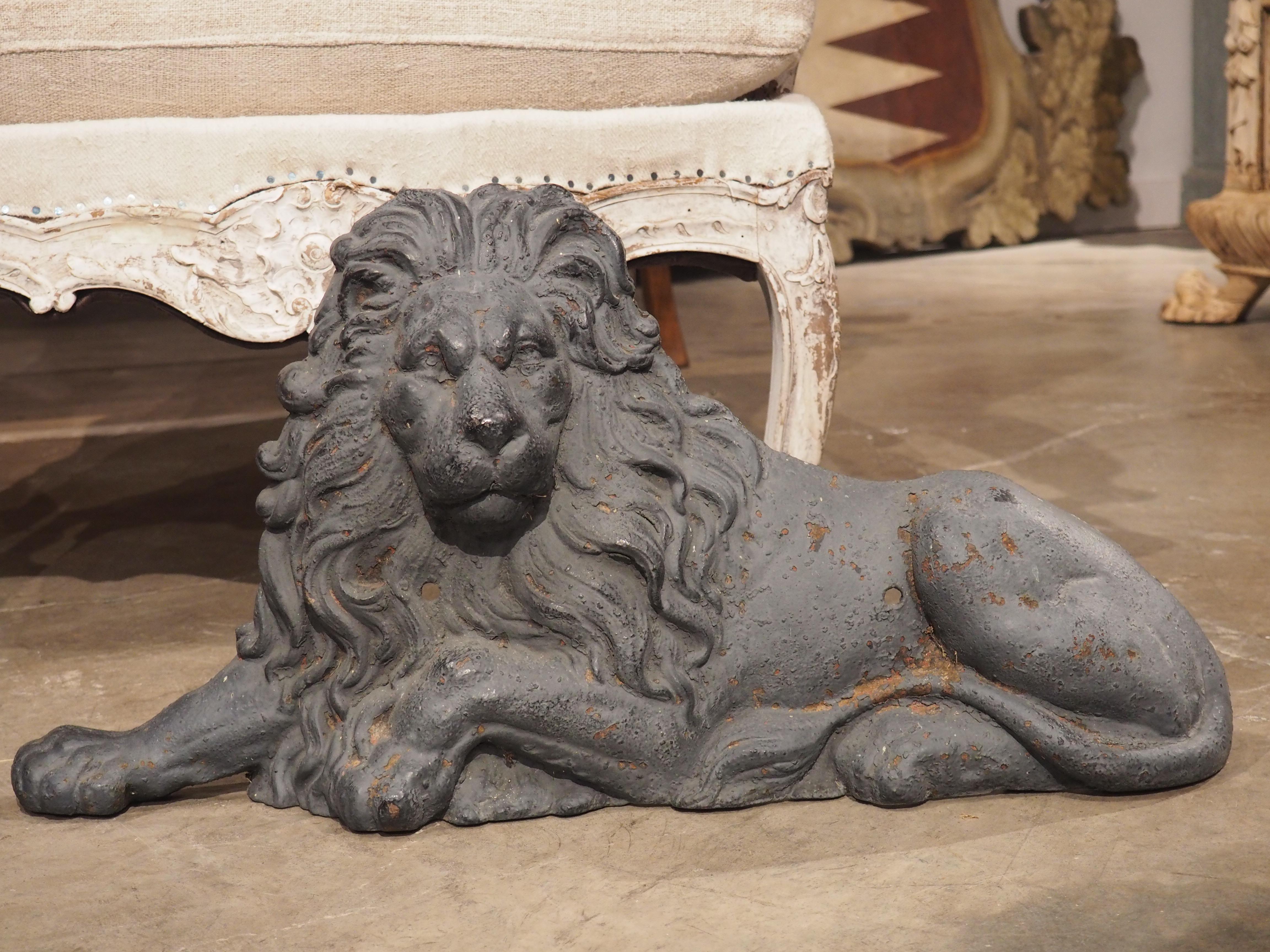 19th Century English Cast Iron Lion and Unicorn 1