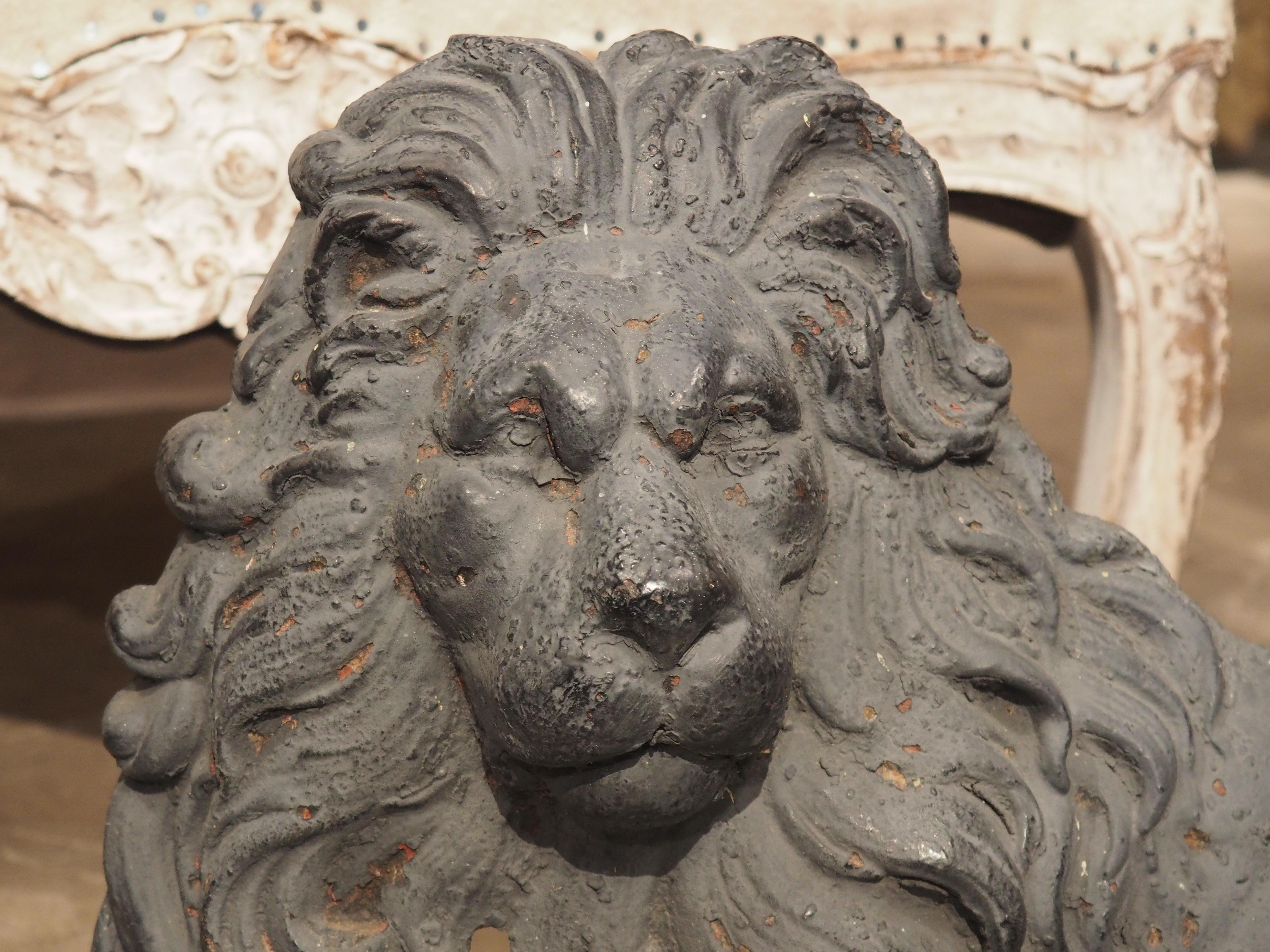 19th Century English Cast Iron Lion and Unicorn 4