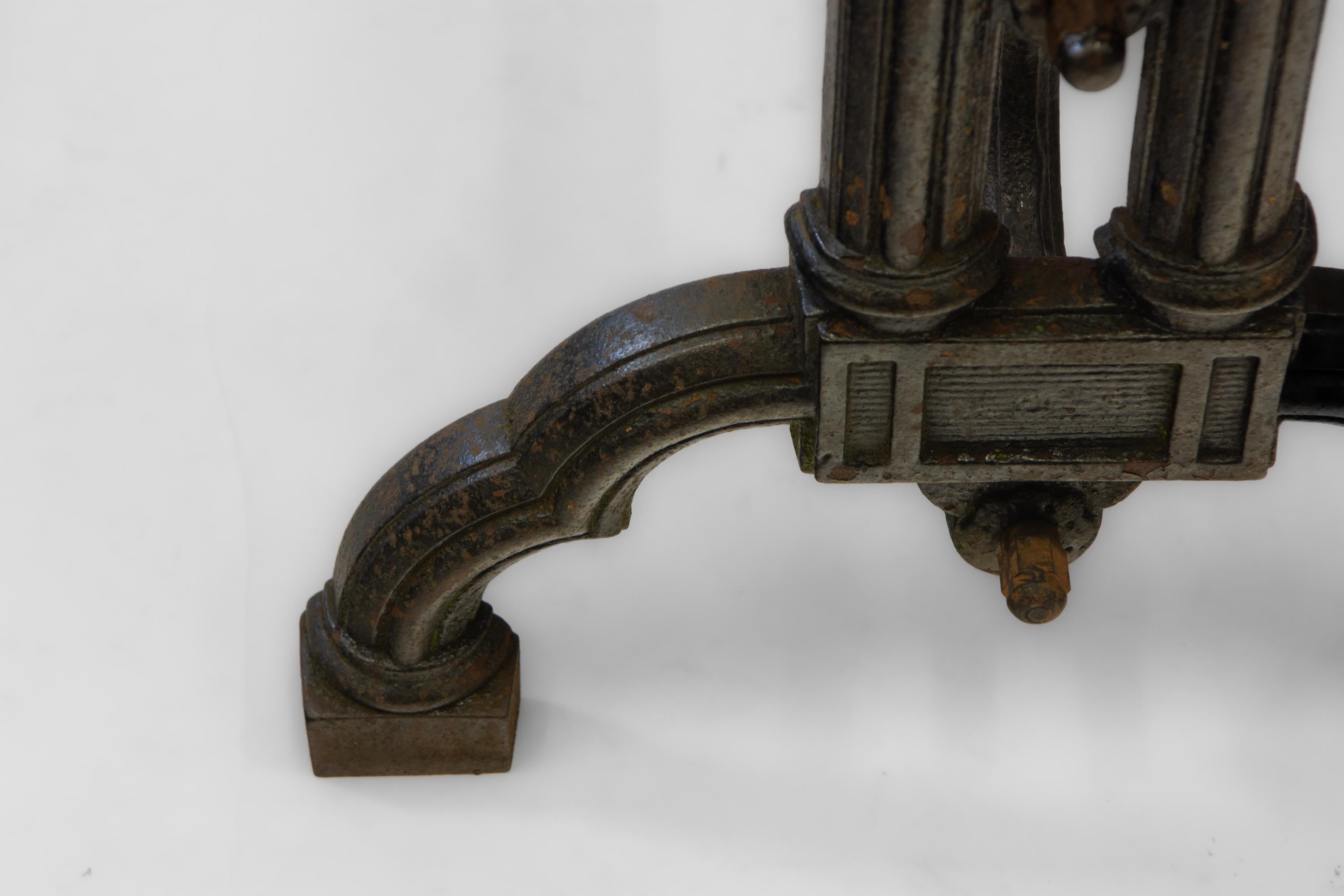 19th Century English Cast Iron Rectangular Garden Table Base Cobden Circa 1870 For Sale 1