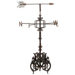 Antique 19th Century English Cast Iron Victorian Weathervane