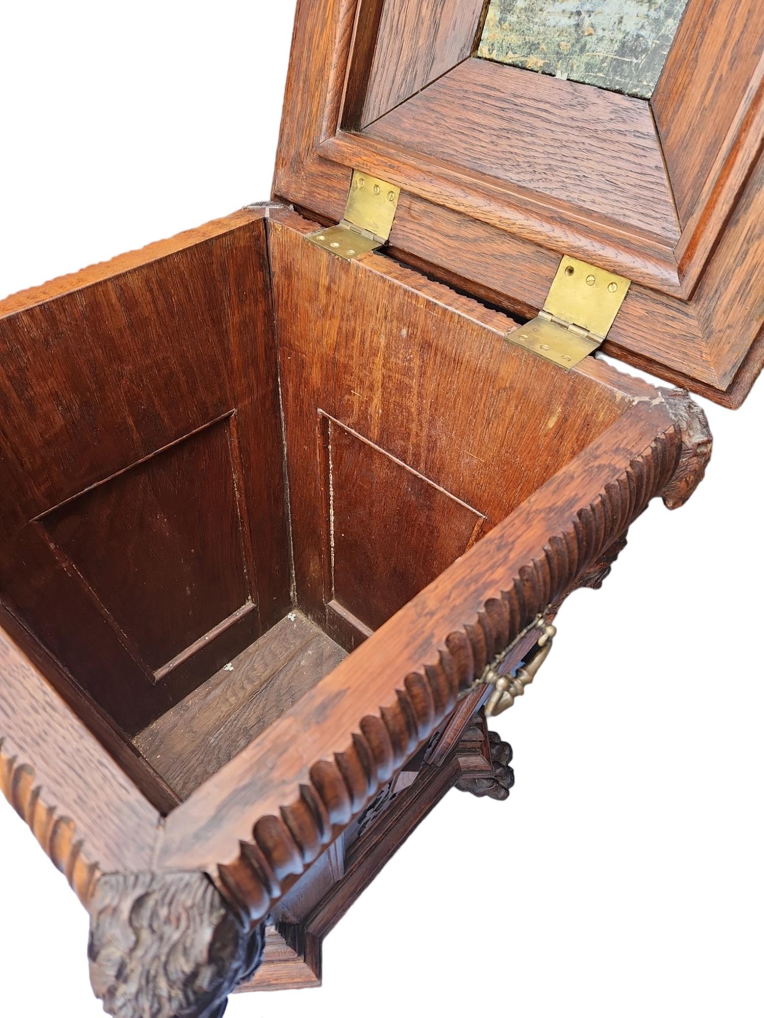 19th Century English Cellarette / Cabinet Table For Sale 5