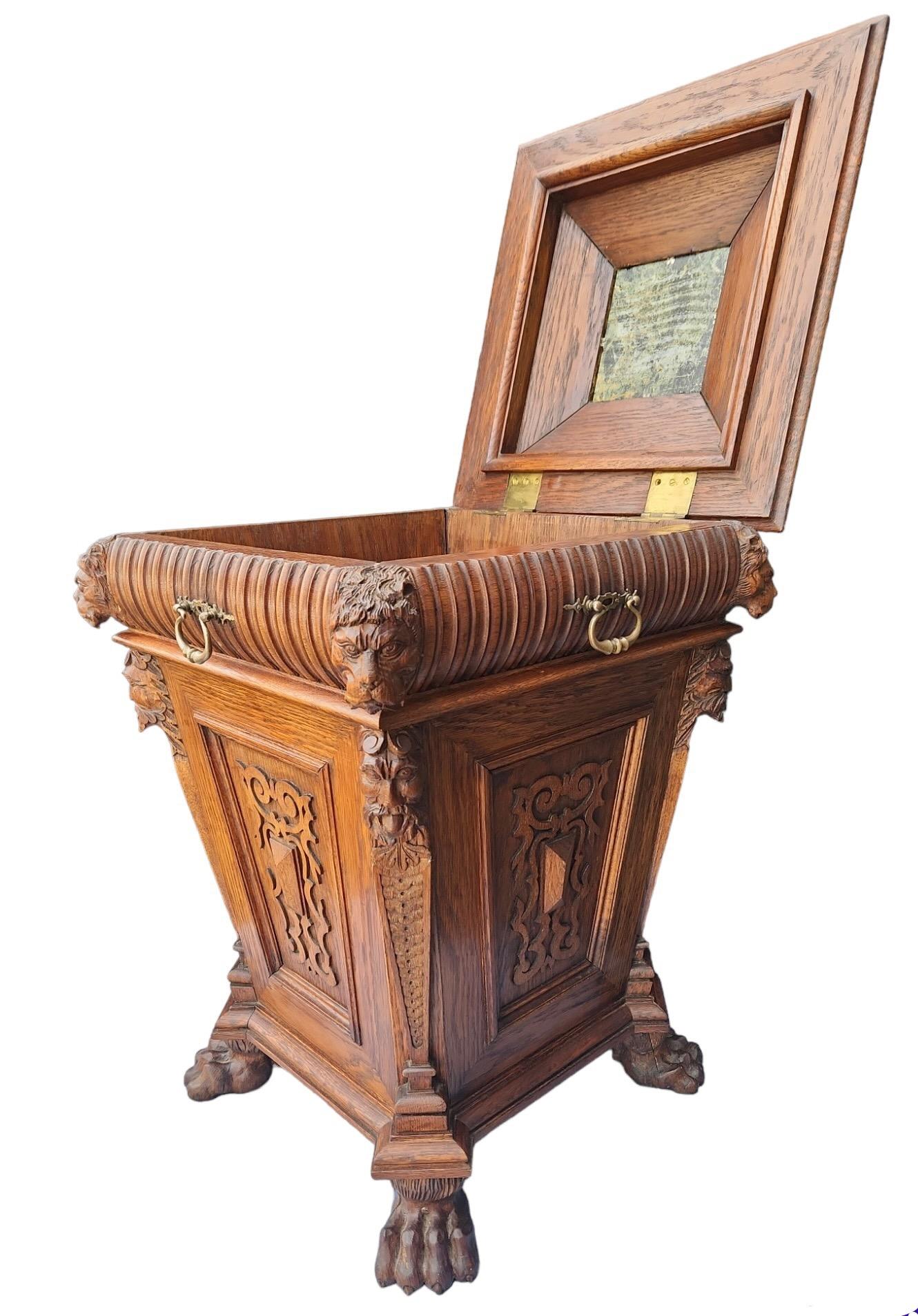 19th Century English Cellarette / Cabinet Table For Sale 1