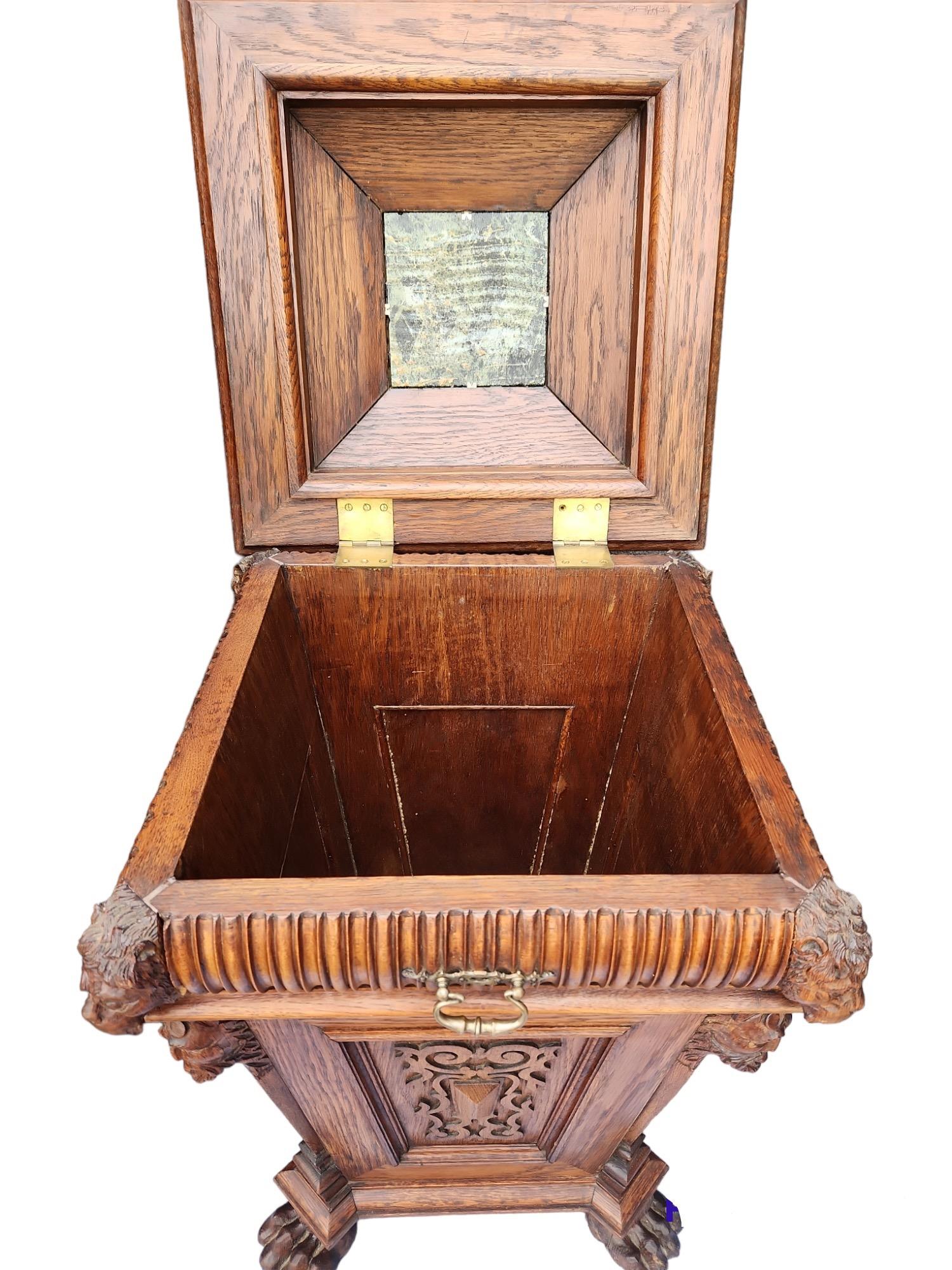 19th Century English Cellarette / Cabinet Table For Sale 3