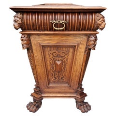 19th Century English Cellarette / Cabinet Table