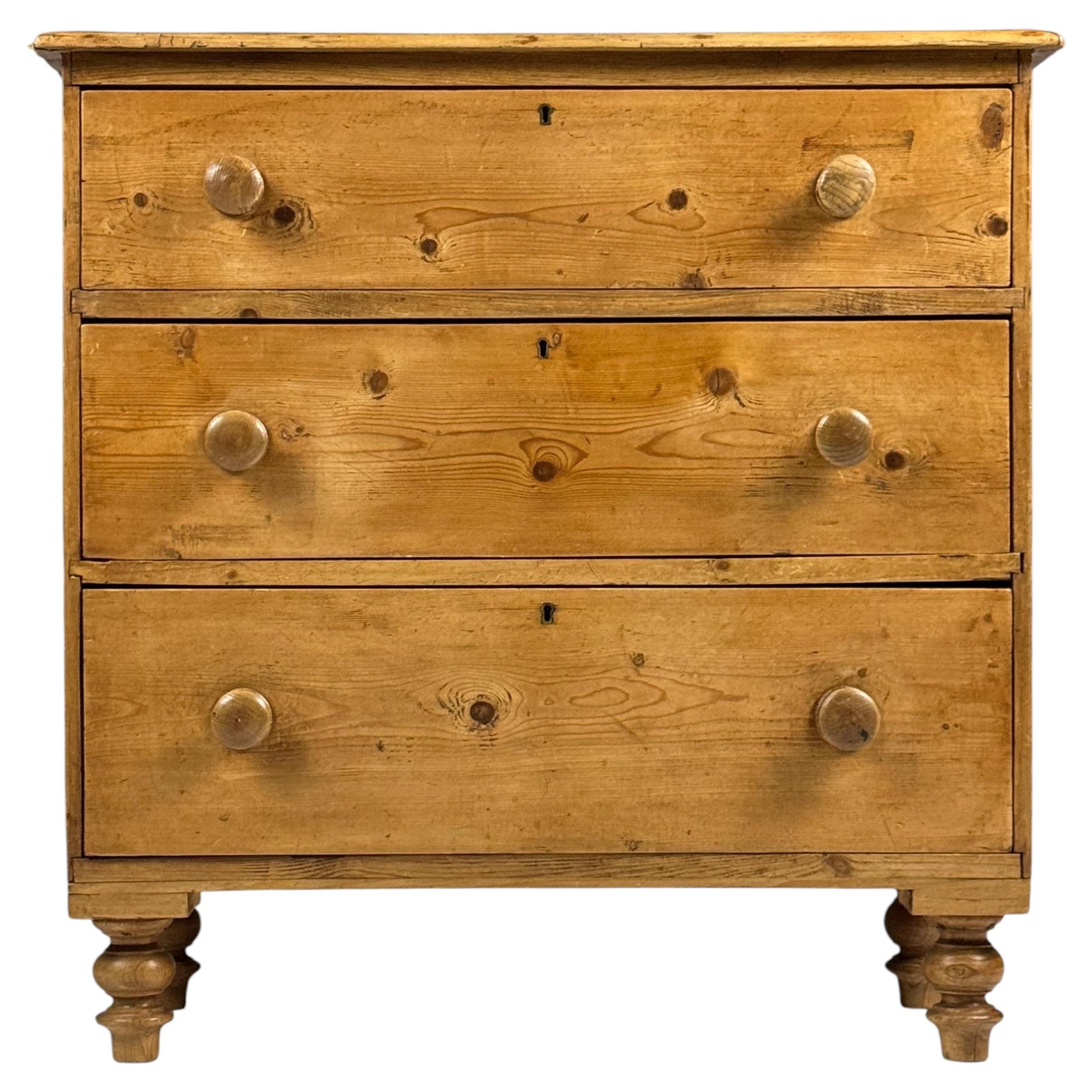 19th-century English chest of drawers