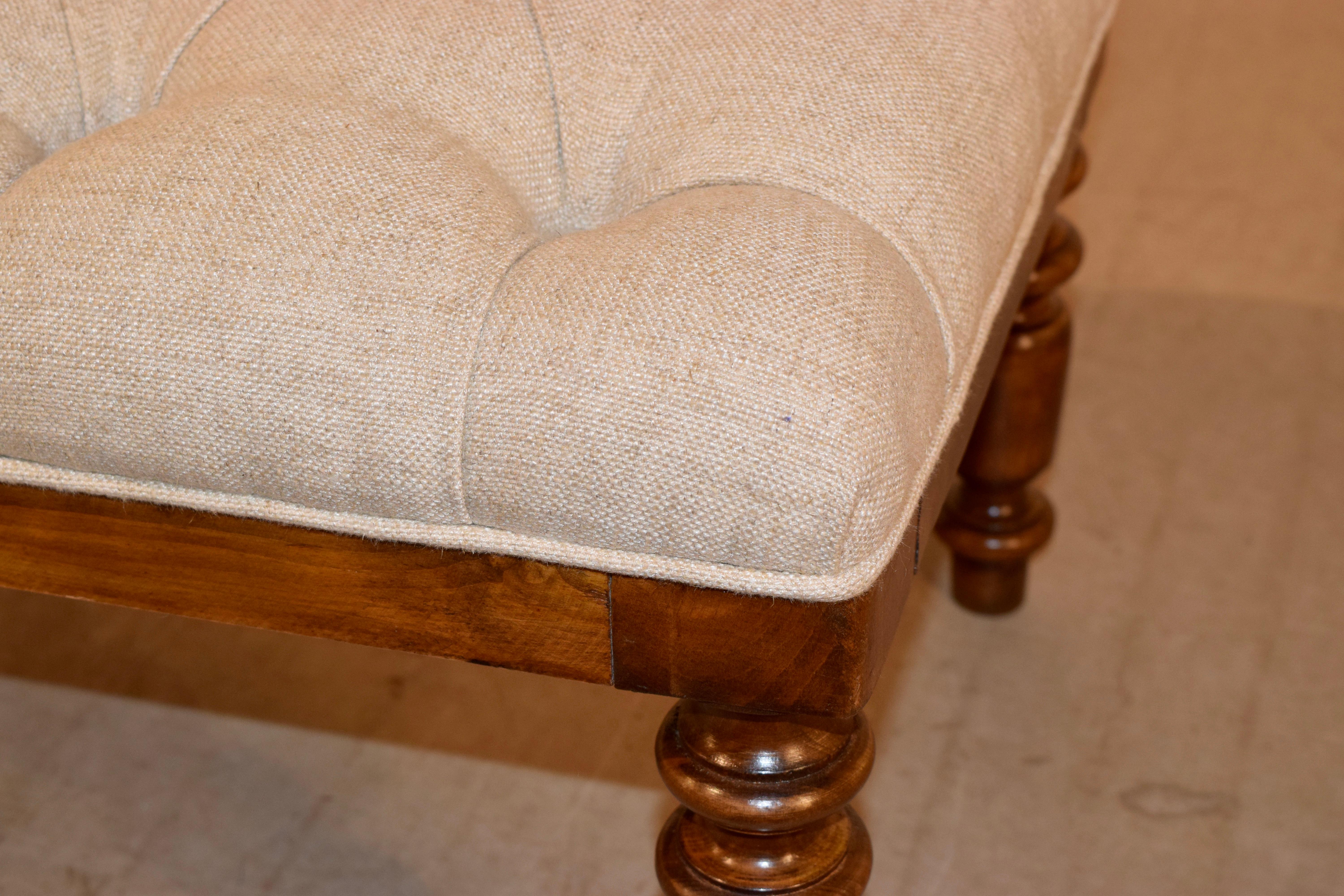 19th Century English Chesterfield Bench 3