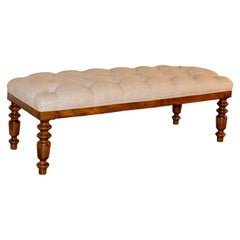 19th Century English Chesterfield Bench