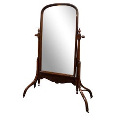 Antique 19th Century English Cheval Mirror