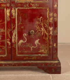 19th Century English Chinoiserie Decorated Cabinet