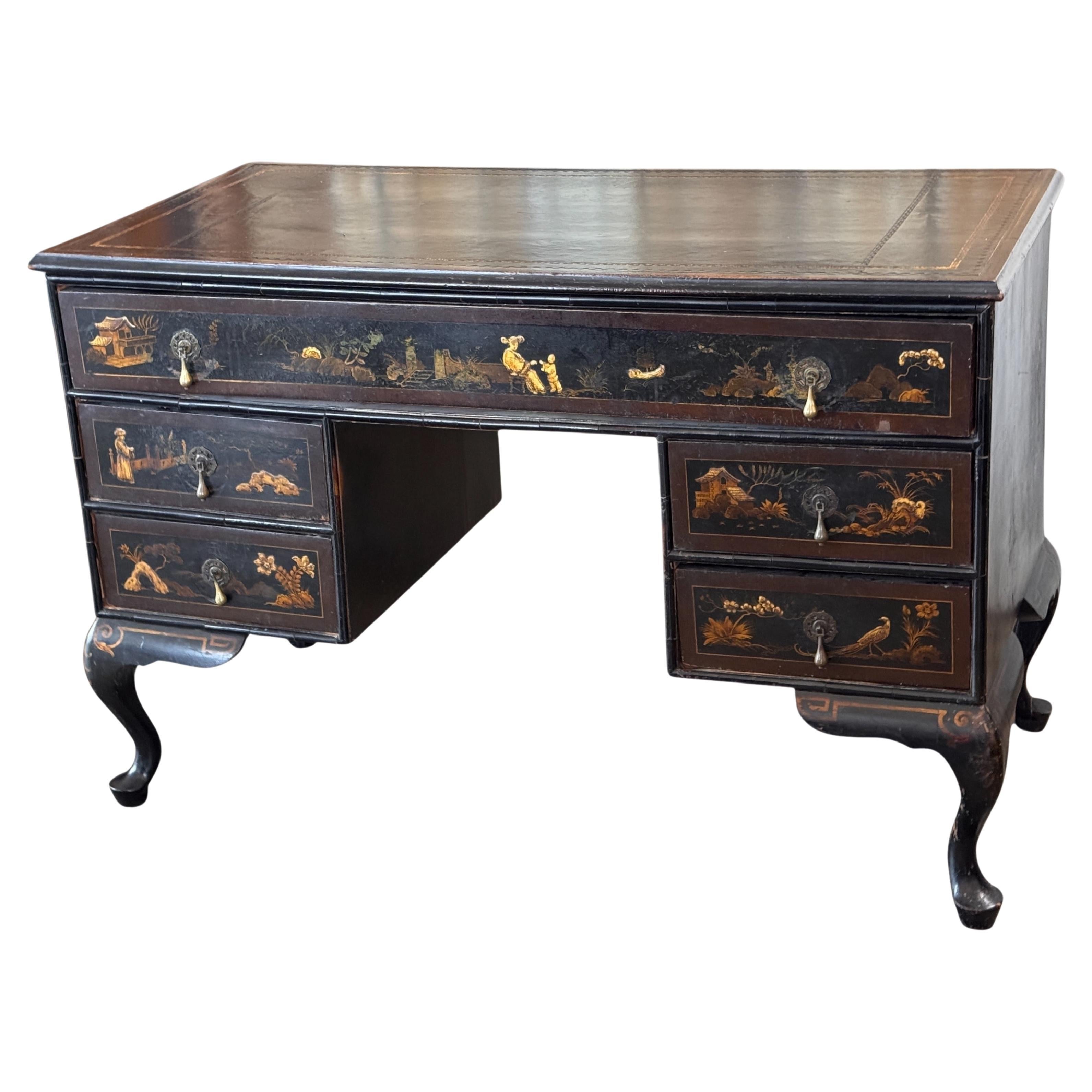 19th Century English Chinoiserie Desk