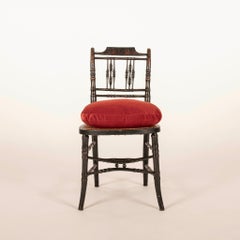 19th Century English Chinoiserie Painted Side Chair