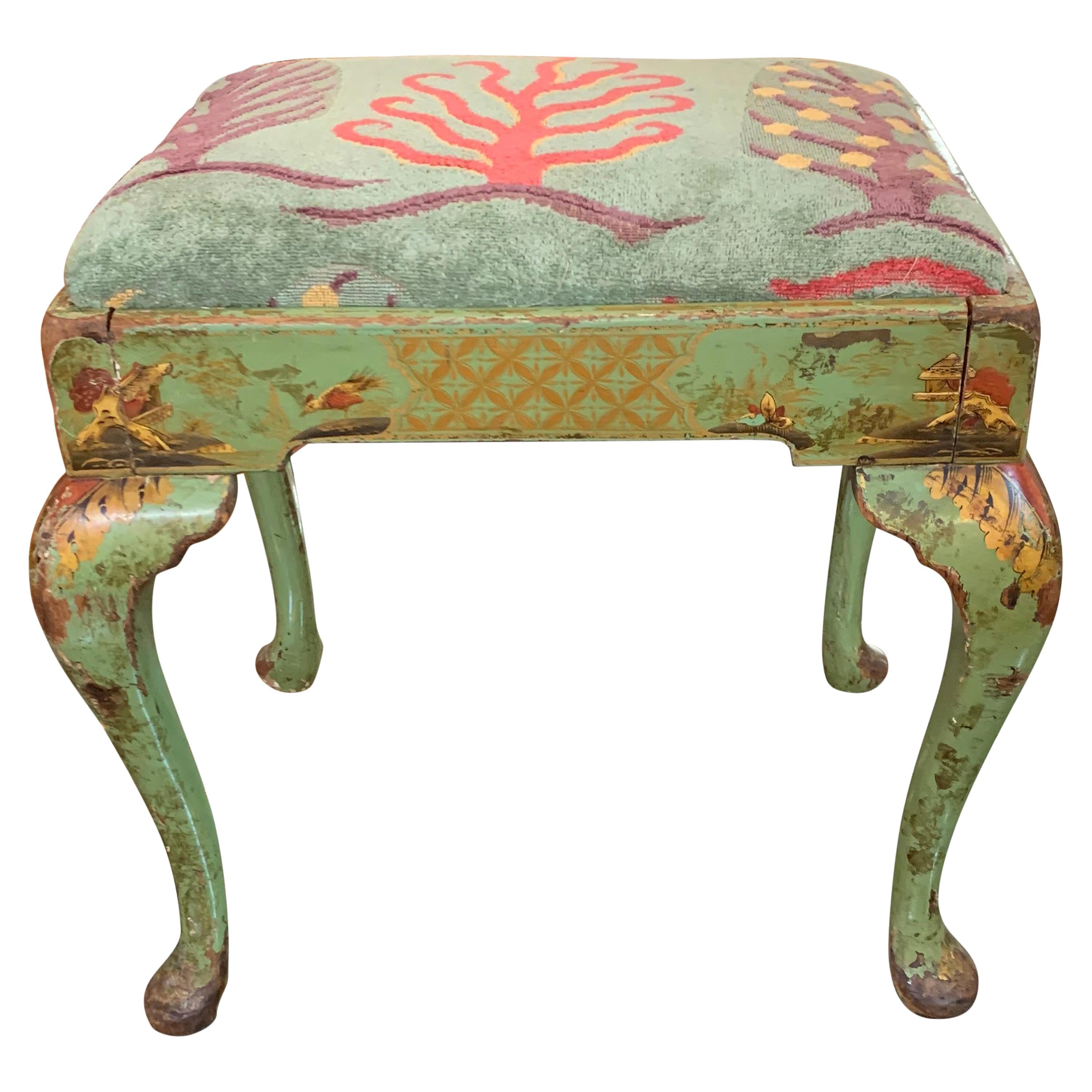 Chinoiserie Garden Stool with Landscapes at 1stDibs