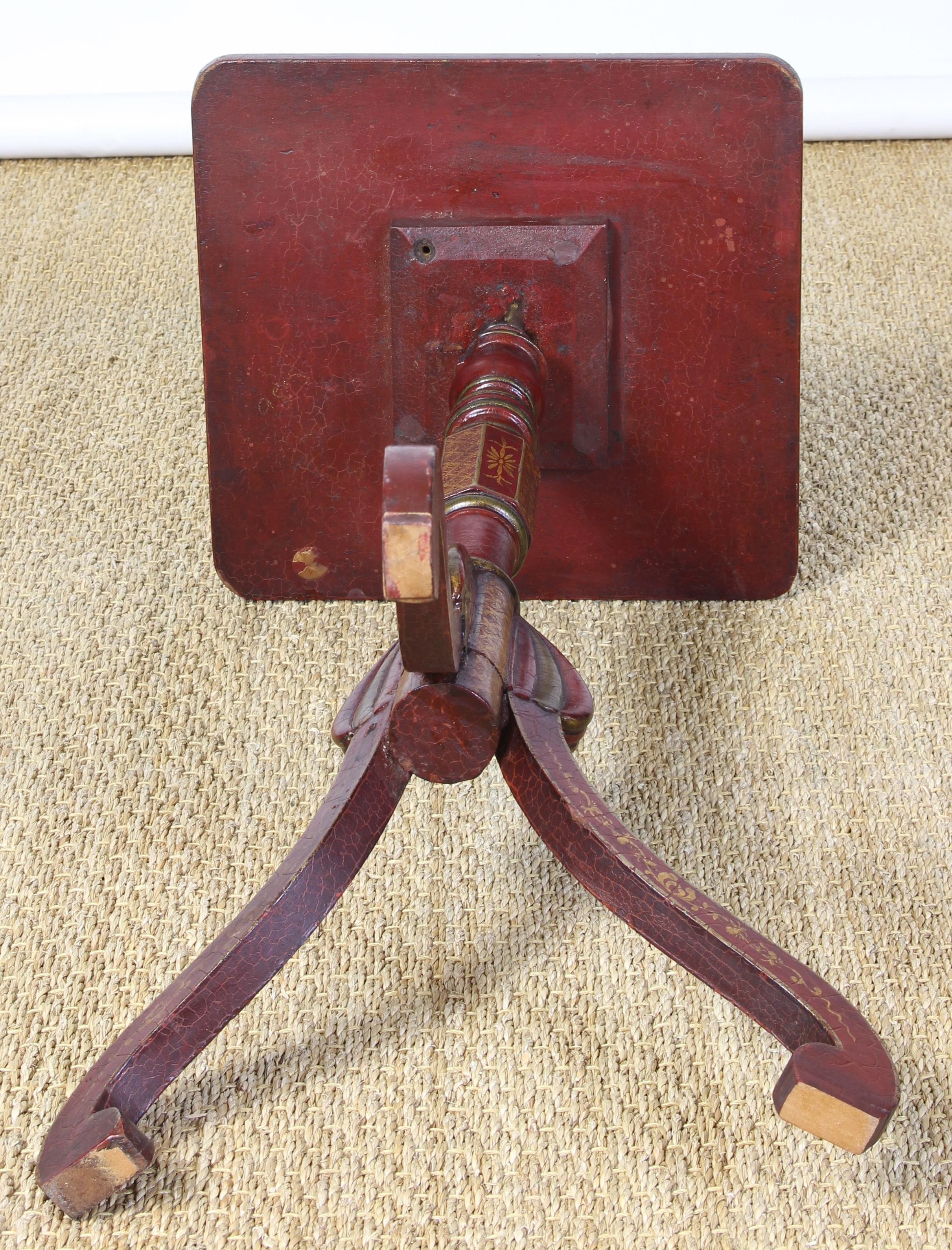 19th Century English Chinoiserie Side Table 3