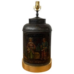 19th Century English Chinoiserie Tea Tin by Parnall & Sons Ltd of Bristol