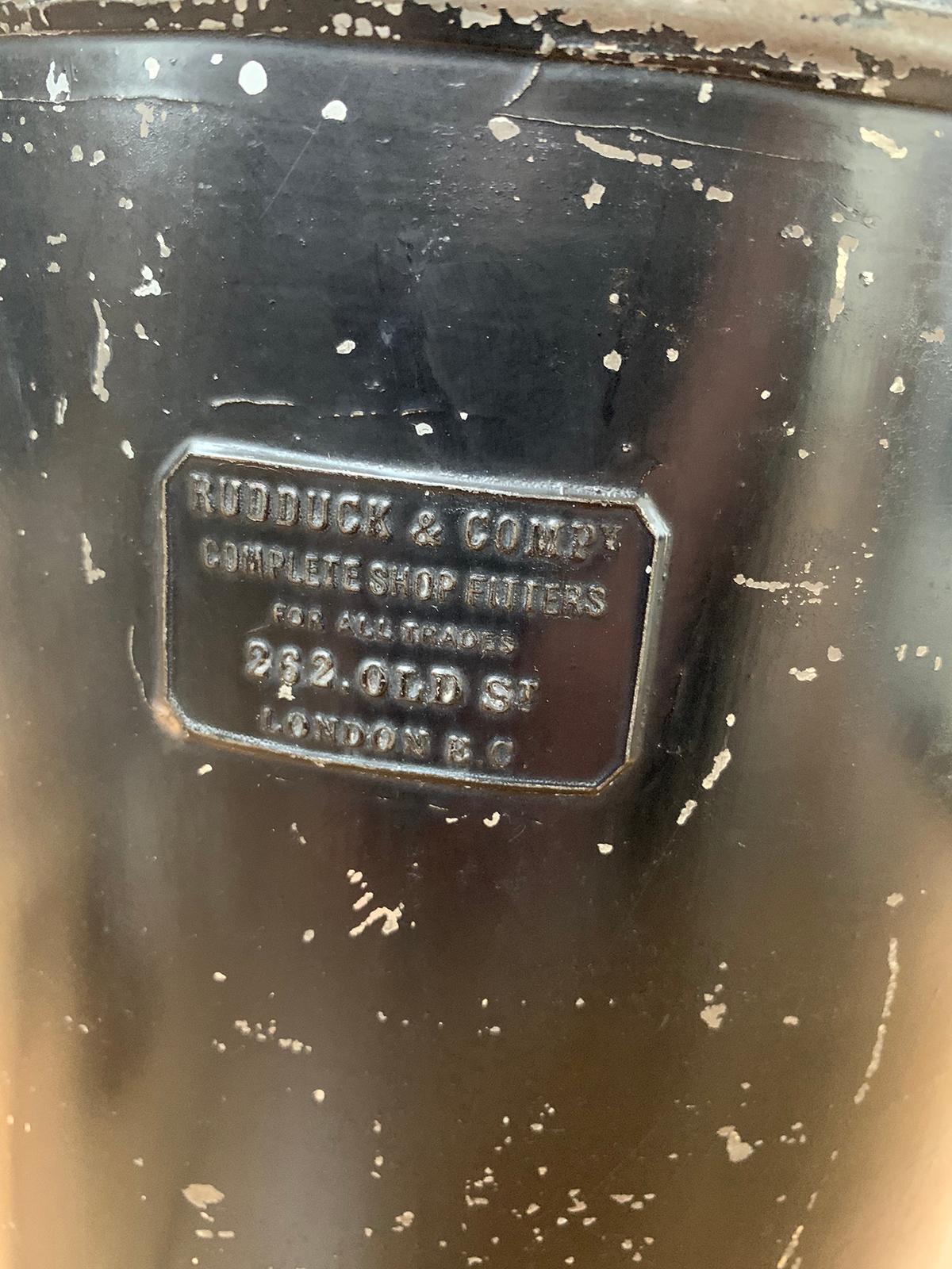 Englische Chinoiserie-Tee Zinn-Lampe von Rudduck & Comp aus dem 19. Jahrhundert im Zustand „Gut“ in Atlanta, GA