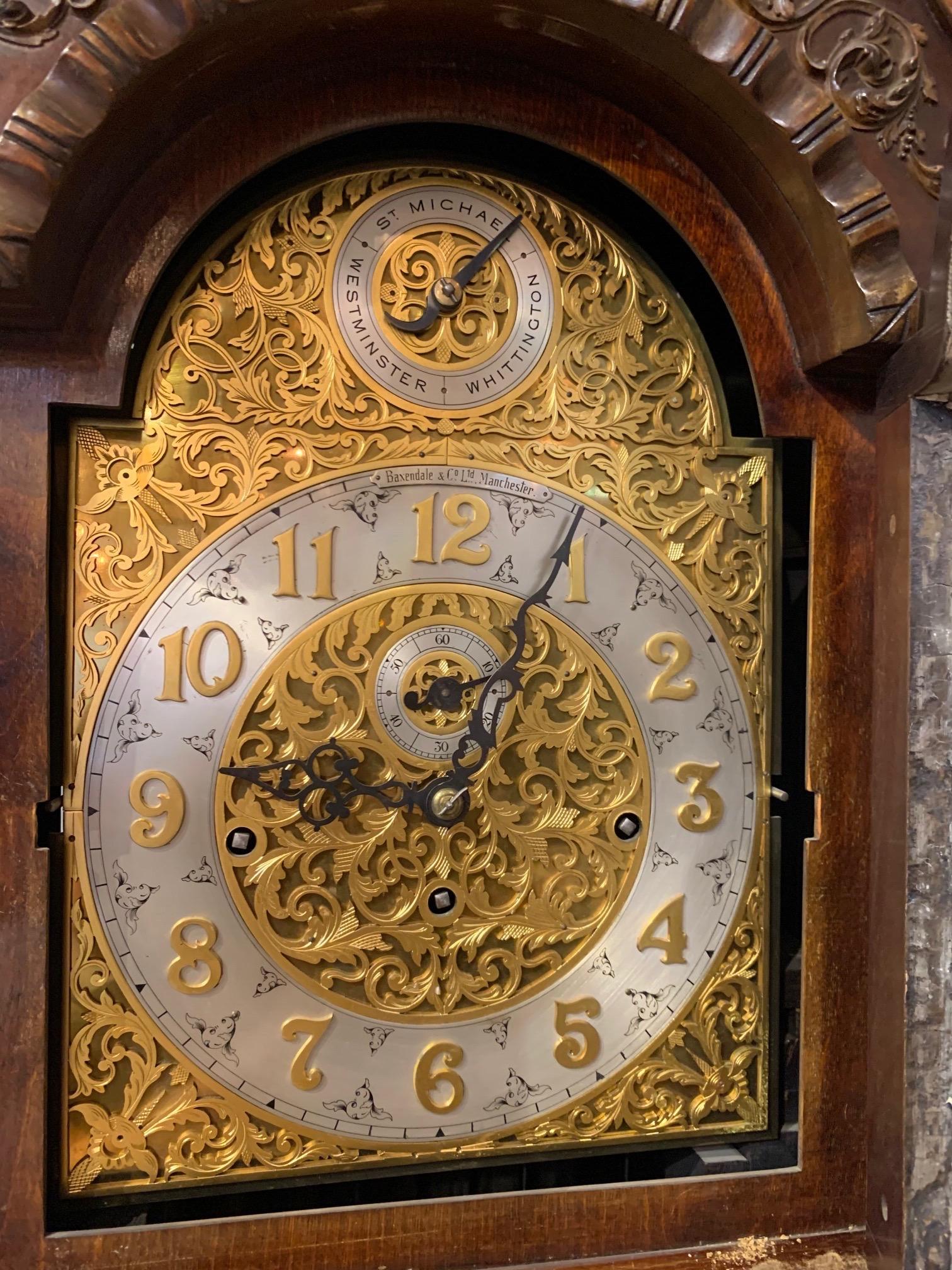 chippendale grandfather clock