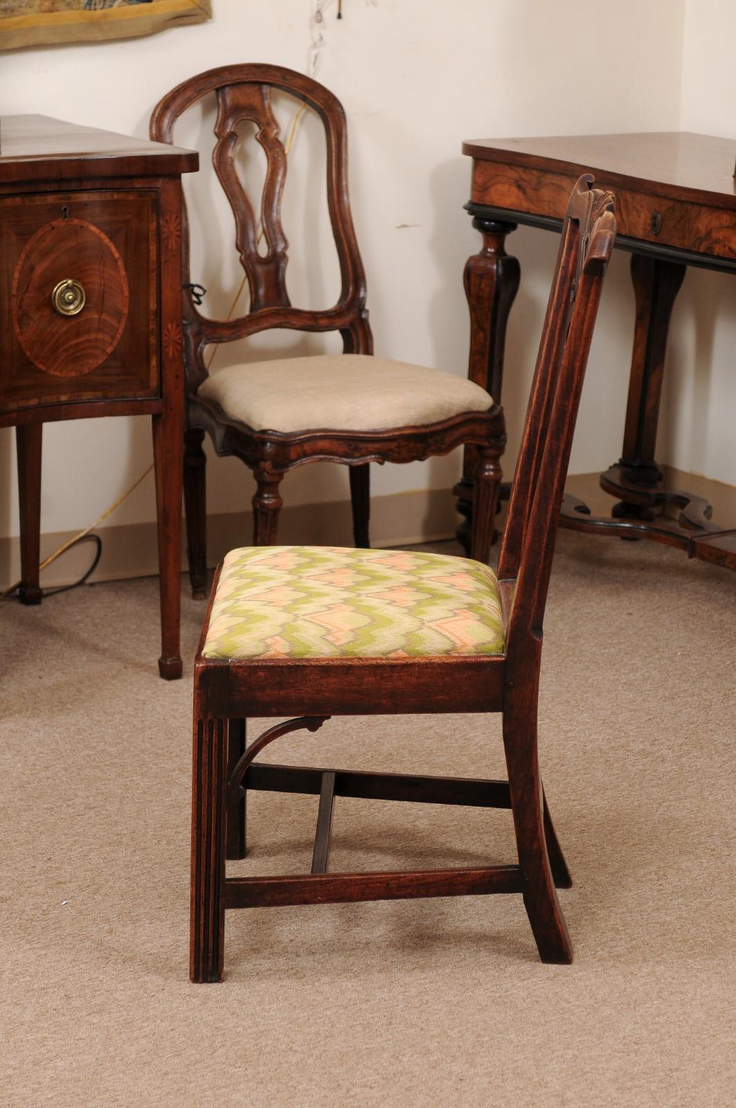 19th Century English Chippendale Side Chair in Ash  7