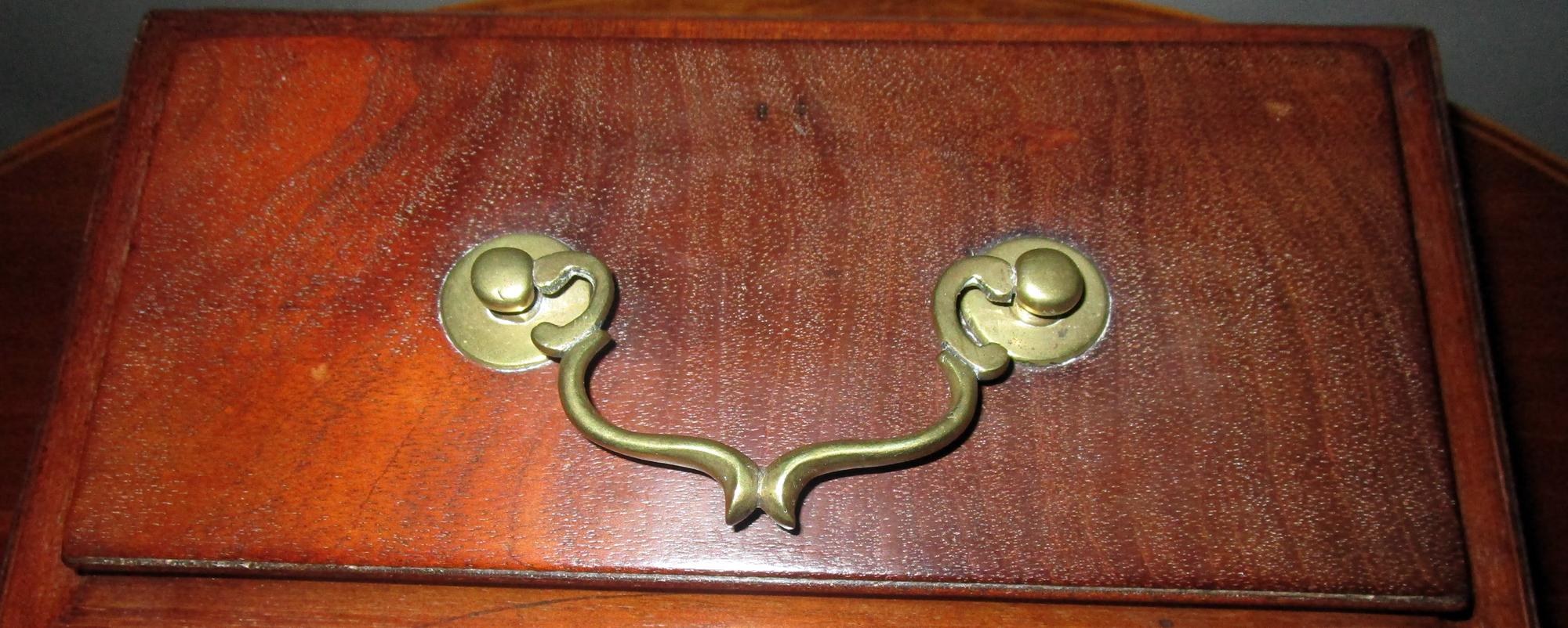 19th Century English Chippendale Style Mahogany Box In Good Condition In Savannah, GA