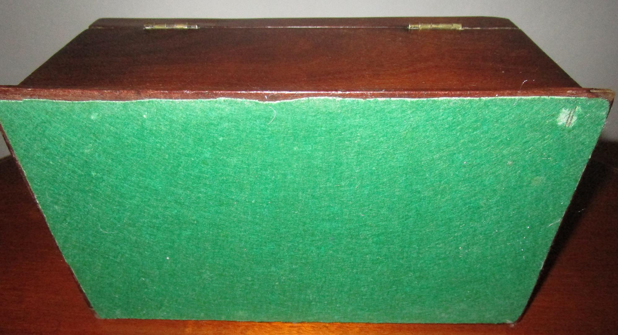 Brass 19th Century English Chippendale Style Mahogany Box