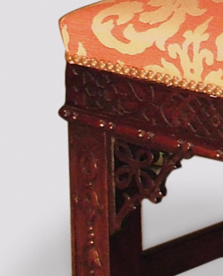 Englischer Gainsborough-Sessel aus Mahagoni im Chippendale-Stil des 19. Jahrhunderts im Angebot 1
