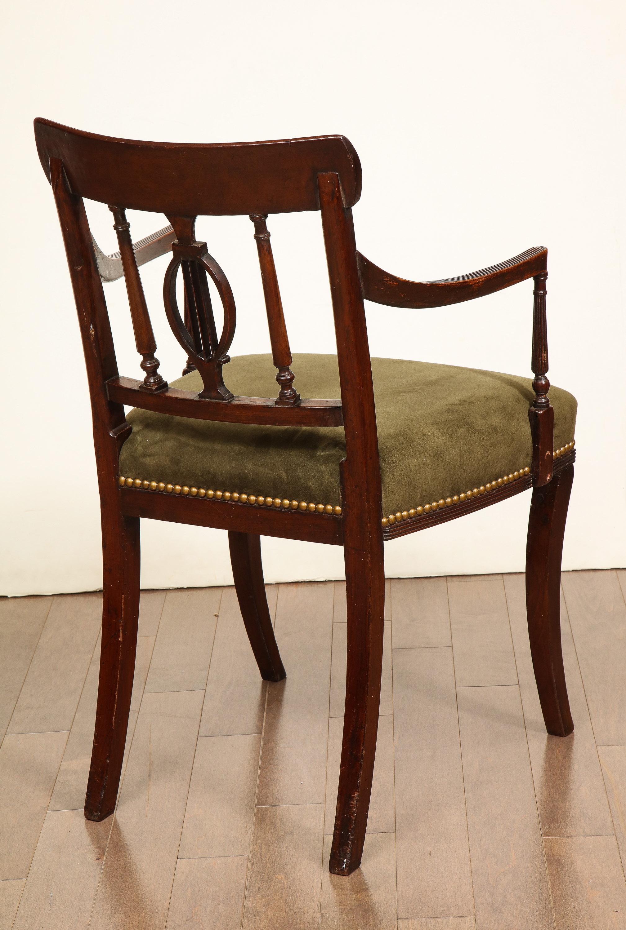 19th Century English, Classical Armchair For Sale 7