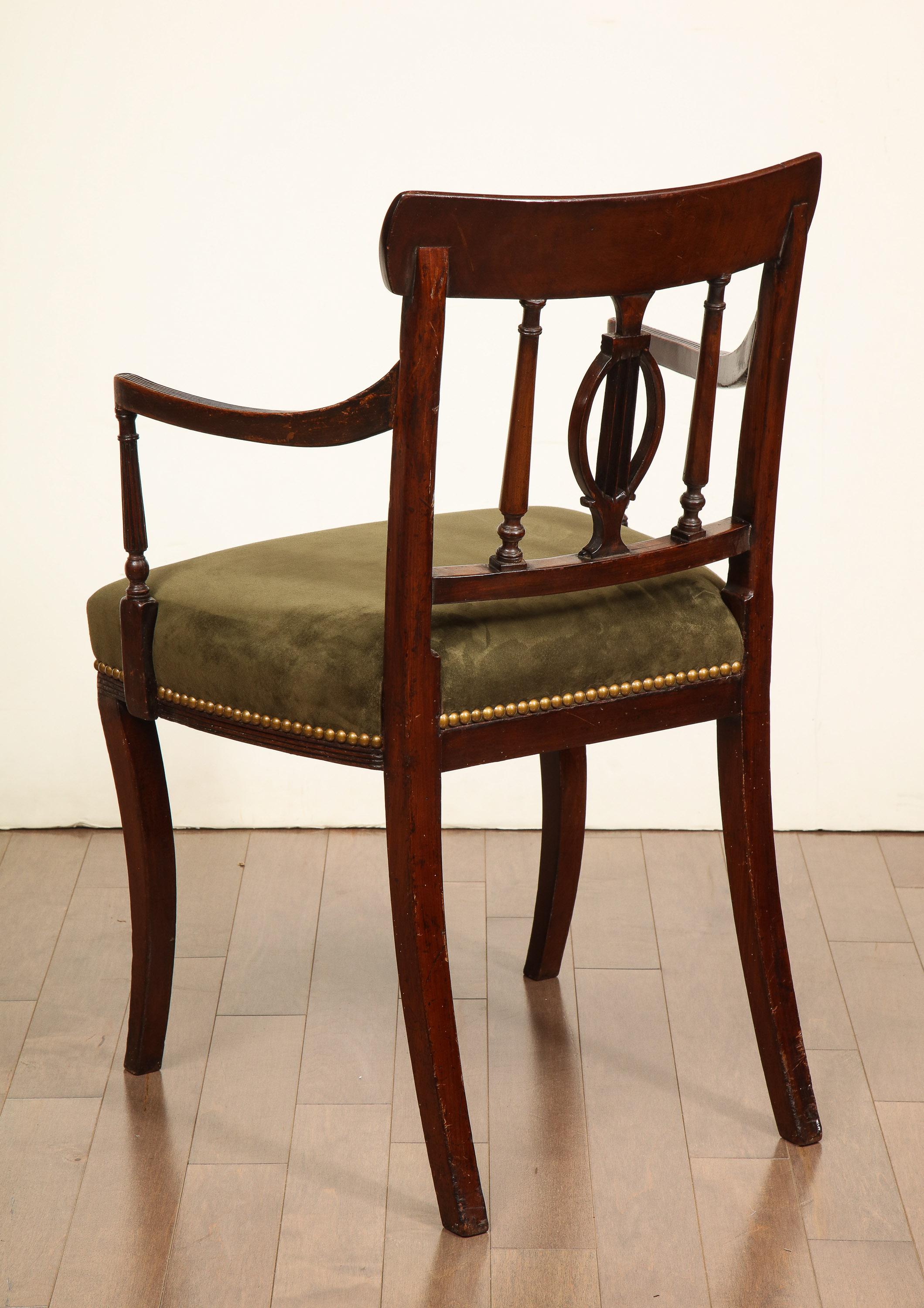 19th Century English, Classical Armchair For Sale 9