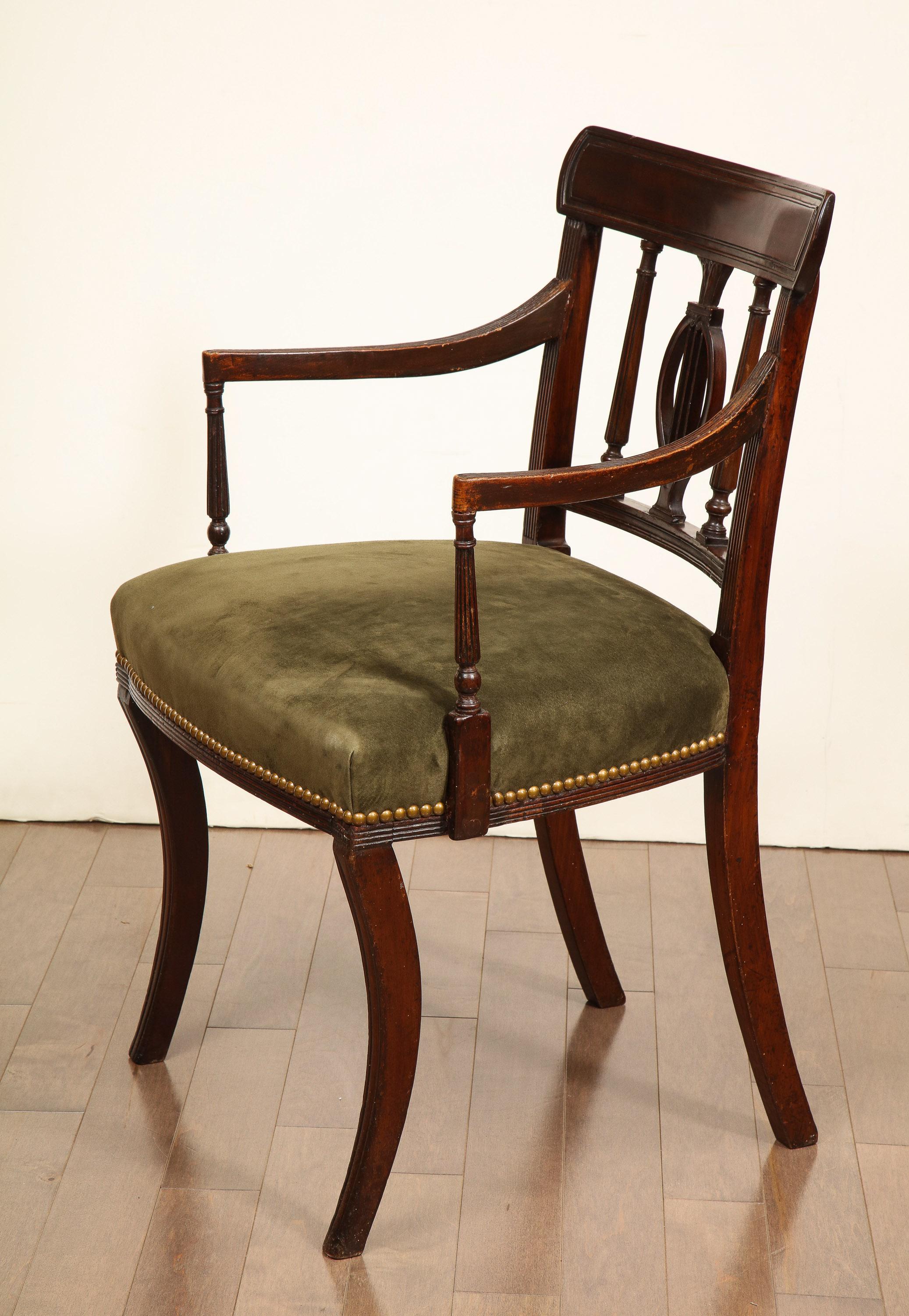 19th Century English, Classical Armchair For Sale 11