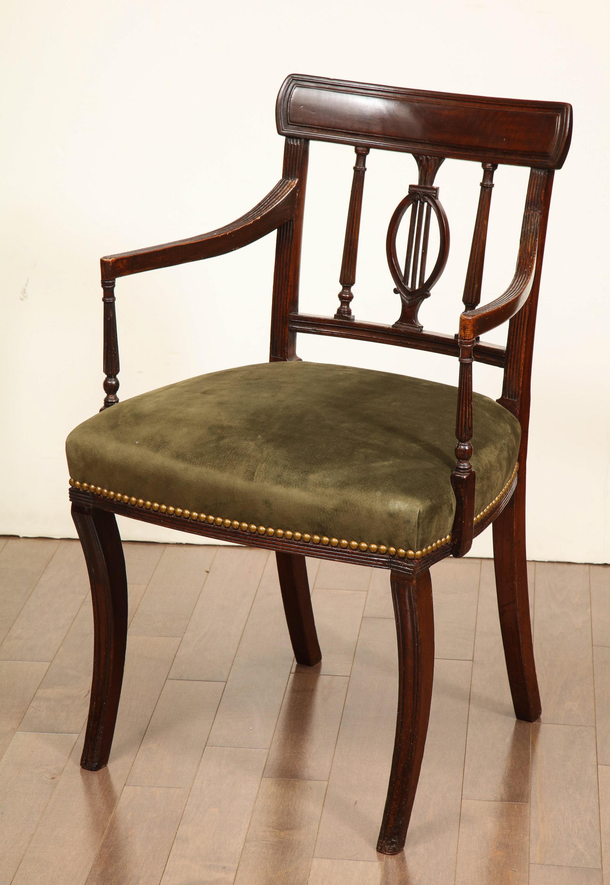 19th Century English, Classical Armchair For Sale 12