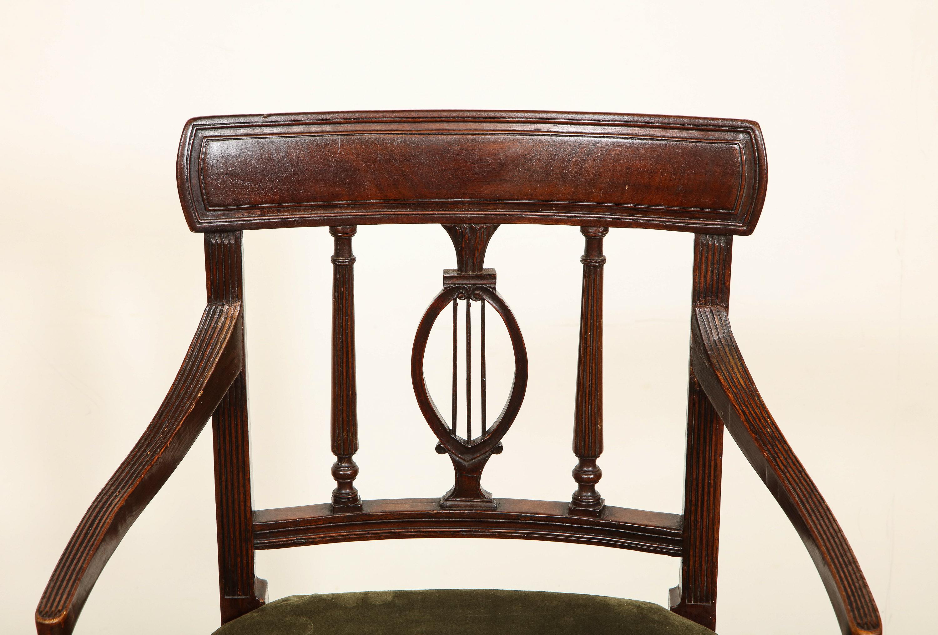 19th Century English, Classical Armchair In Good Condition For Sale In New York, NY
