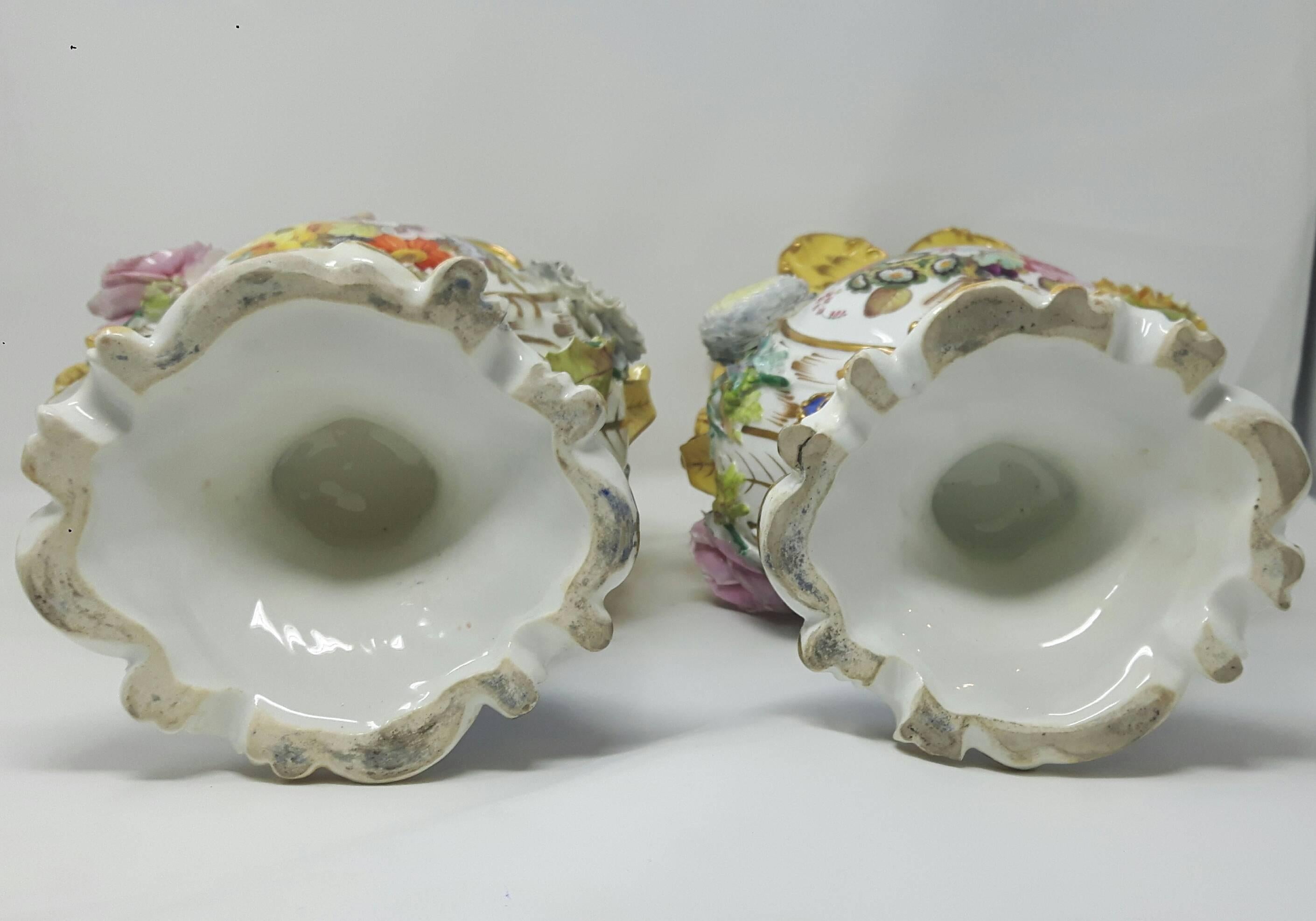 Glazed 19th Century English Coalport Vases For Sale